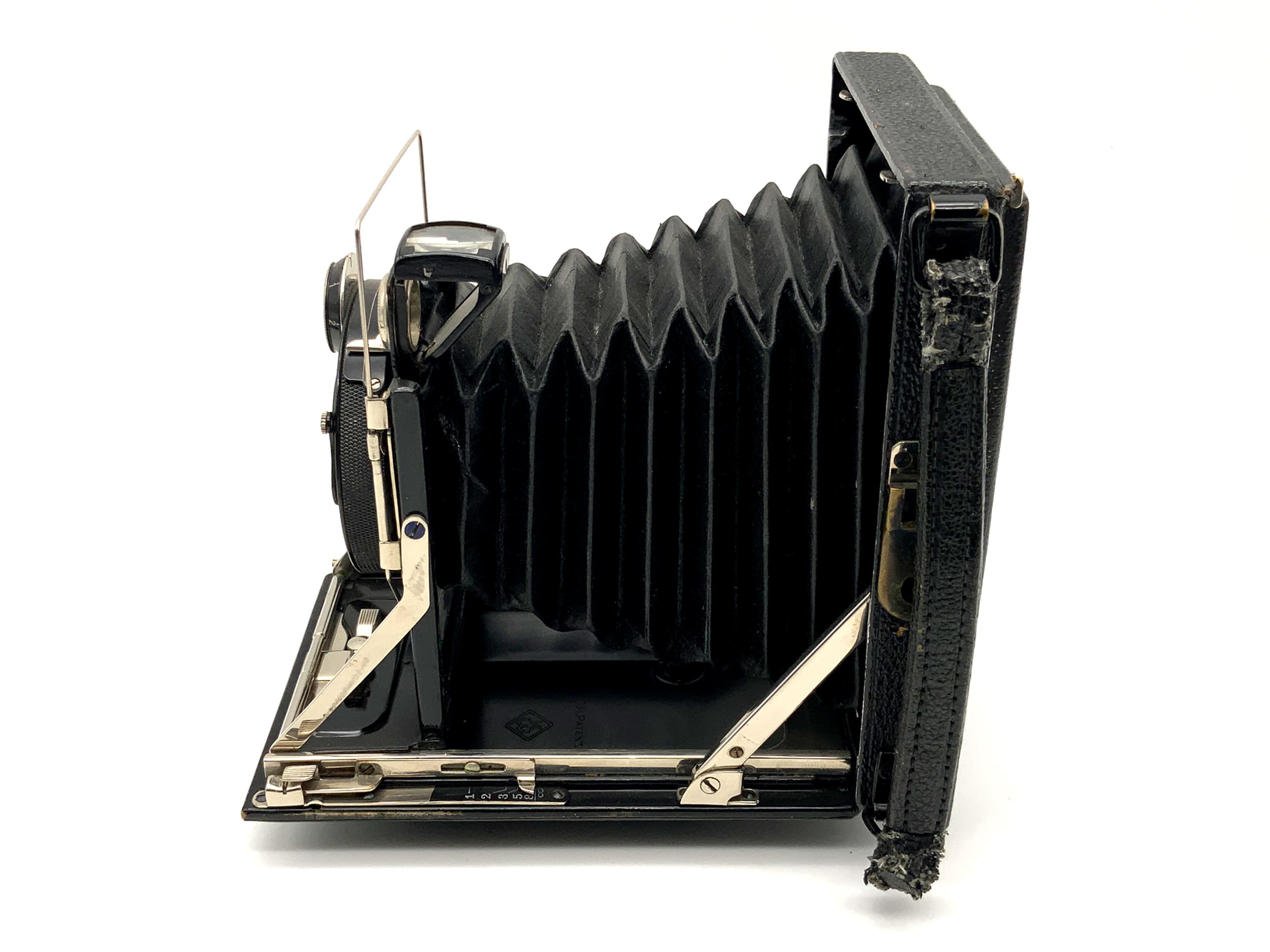 KW Patent Etui Plattenkamera Doppel-Anastigmat Helioplan 1:6.8/10,5cm Compur 0