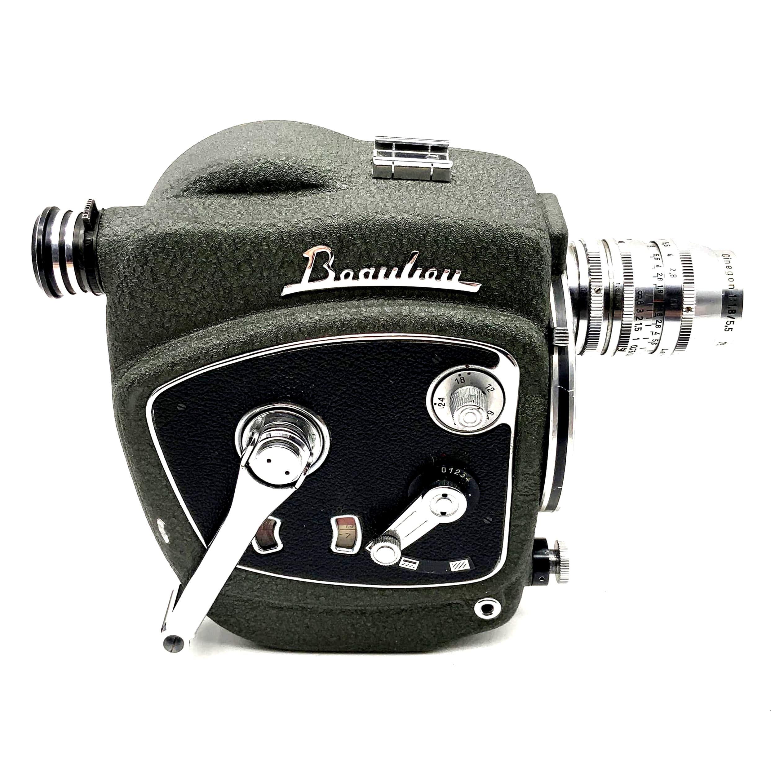 Beaulieu TR8 Filmkamera mit Cinegon 1:1.8/5,5 Aufziehmechanismus Super 8 Kamera