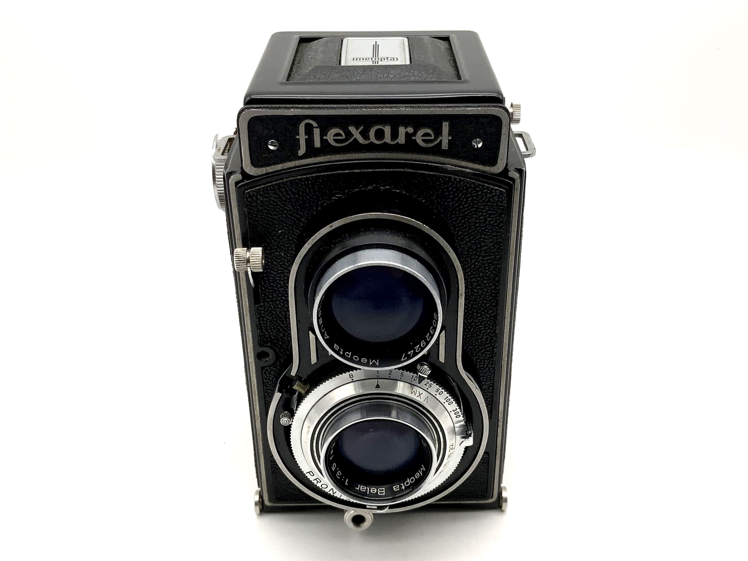 Meopta flexaret TLR mit Belar 3.5/80 Prontor-SVS zweiäugige Kamera Defekt