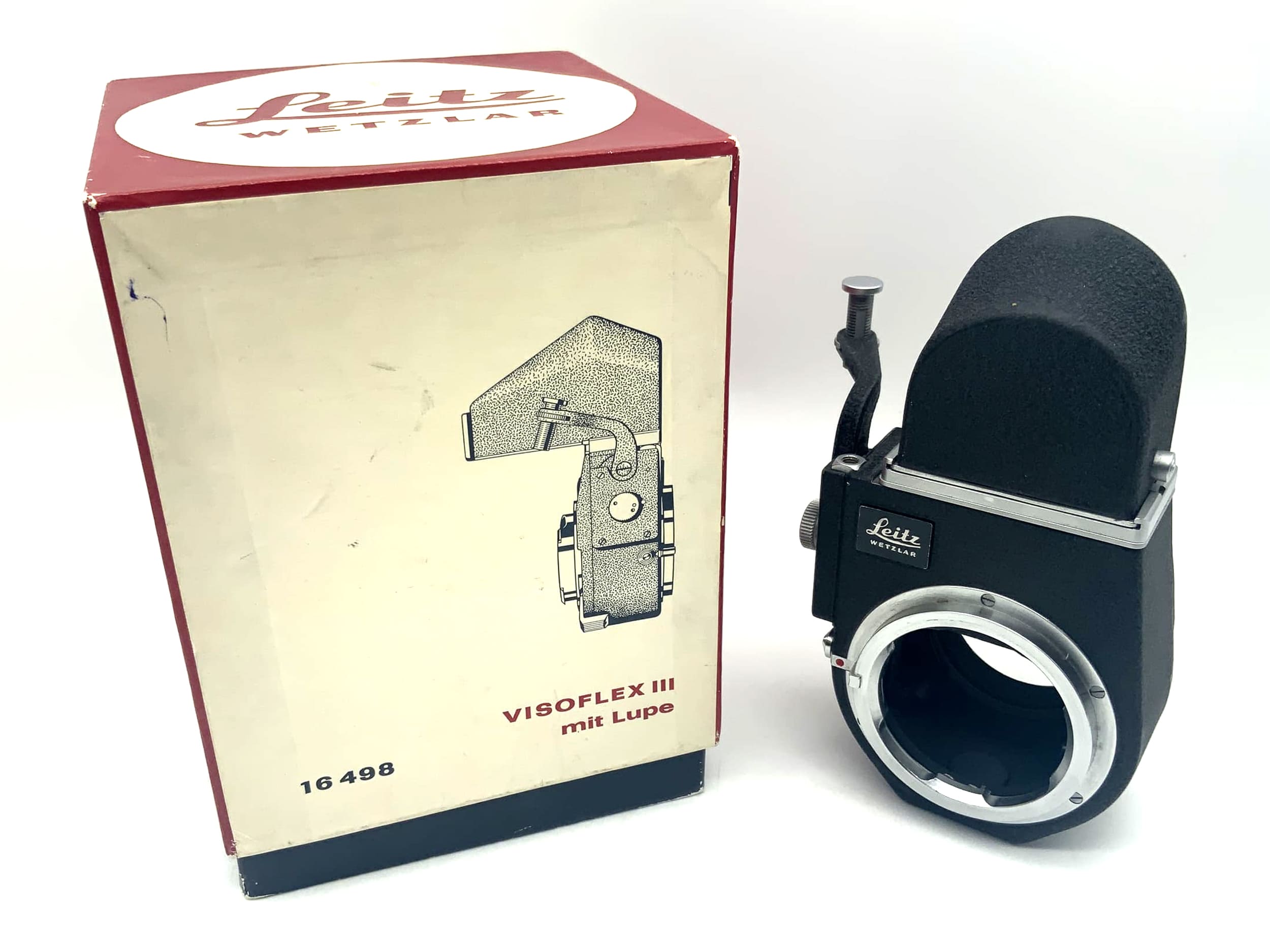 Leitz Wetzlar Spiegelkasten Visoflex III mit Lupe 16 498 in OVP Leica M
