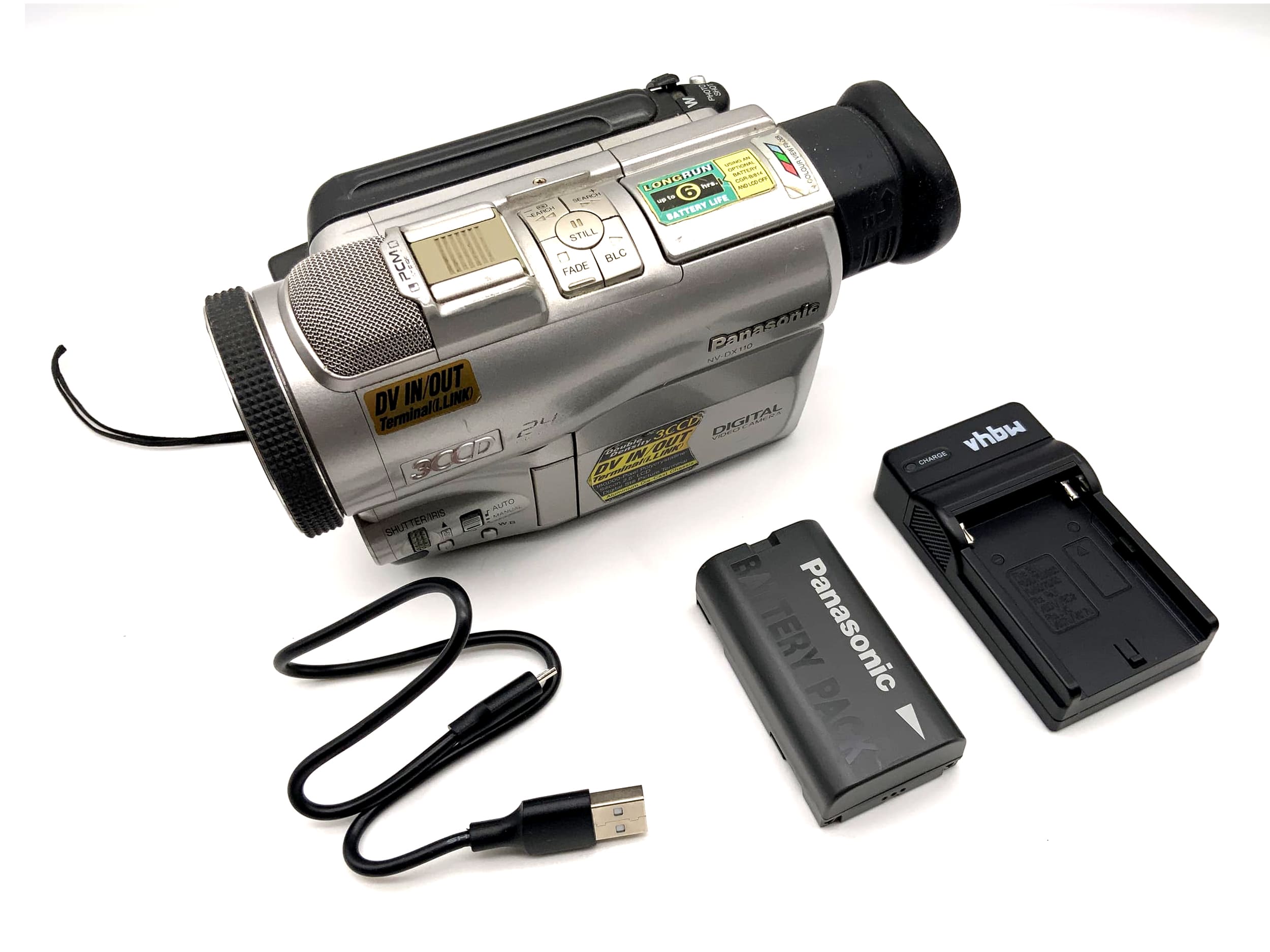 Panasonic NV-DX110 3CCD Camcorder Videokamera mit Akku