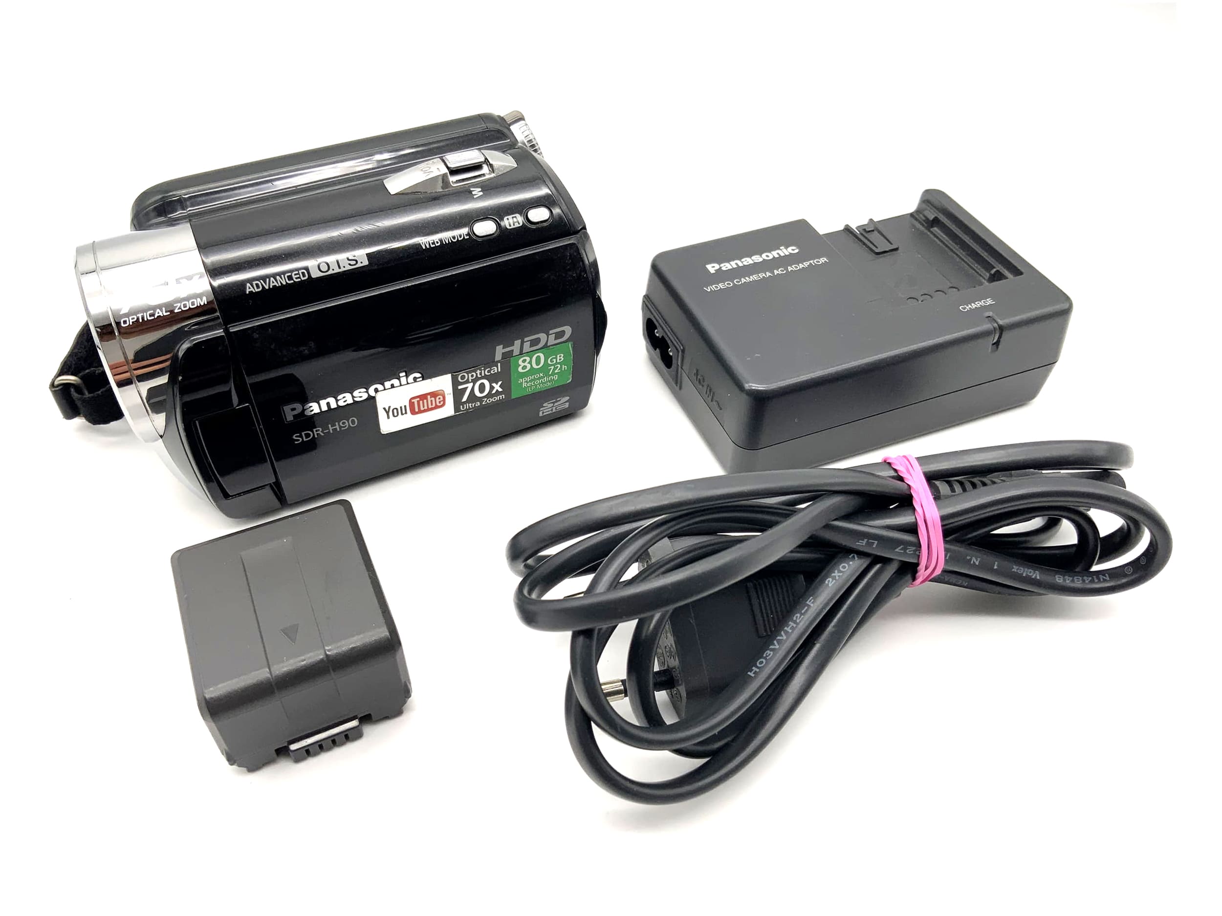 Panasonic SDR-H90 Camcorder Videokamera mit Akku