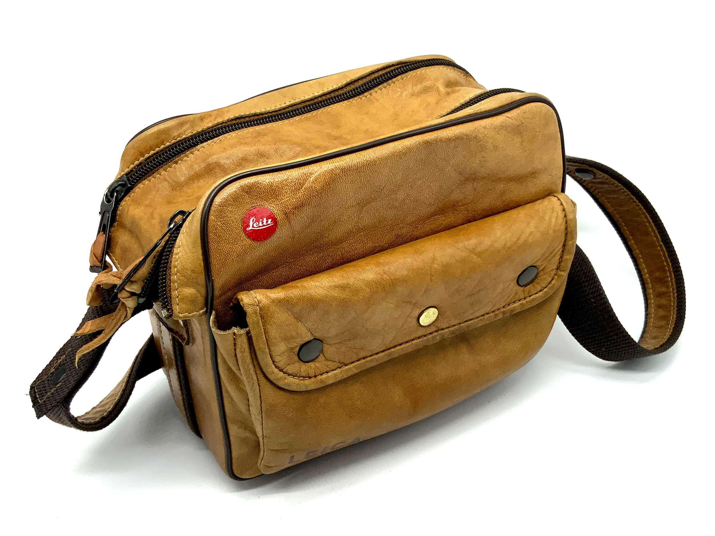 Leica M Schultertasche Beige Rindsnappaleder 14840 Shoulder Bag