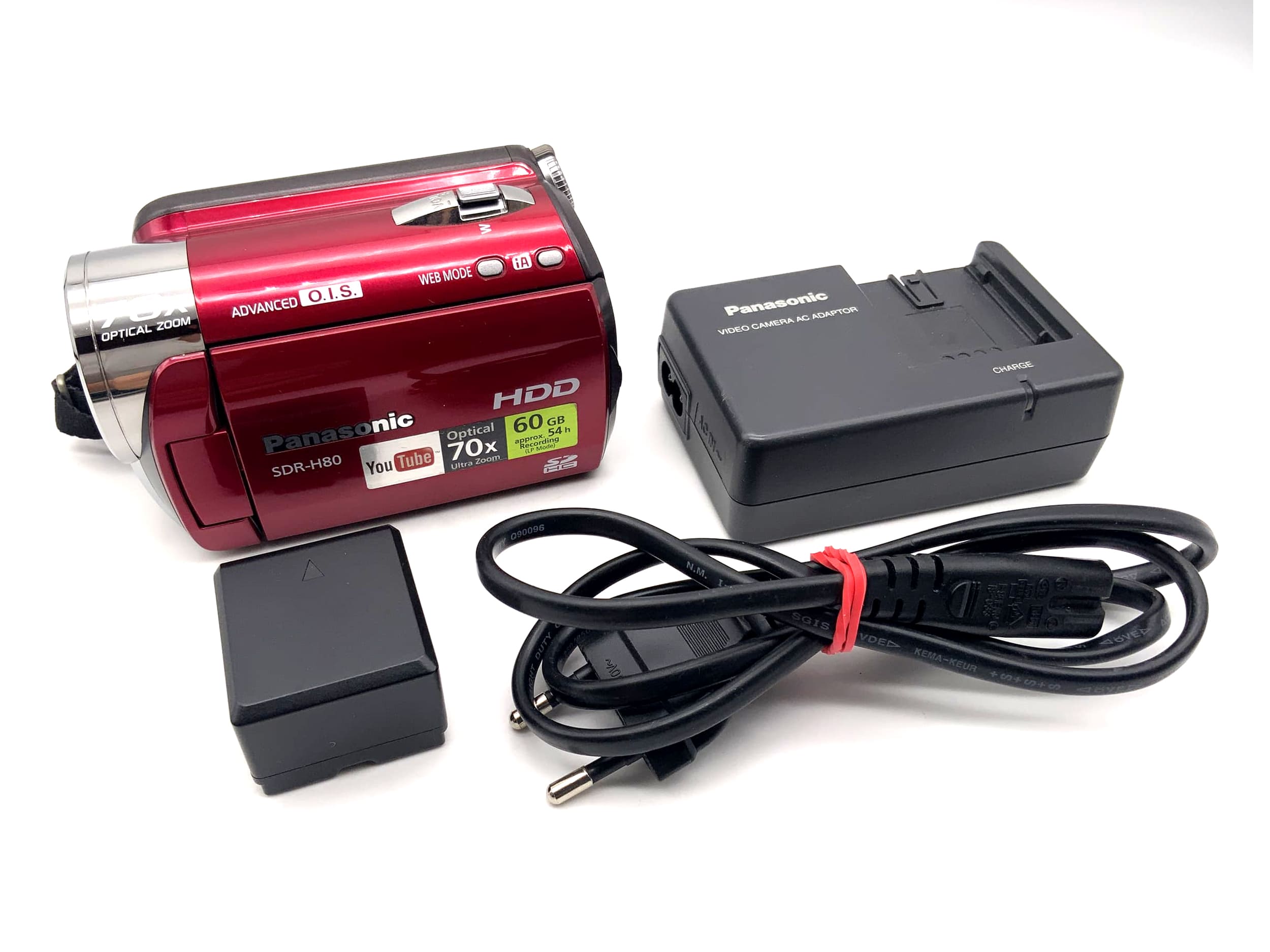 Panasonic SDR-H80 Camcorder Videokamera mit Akku