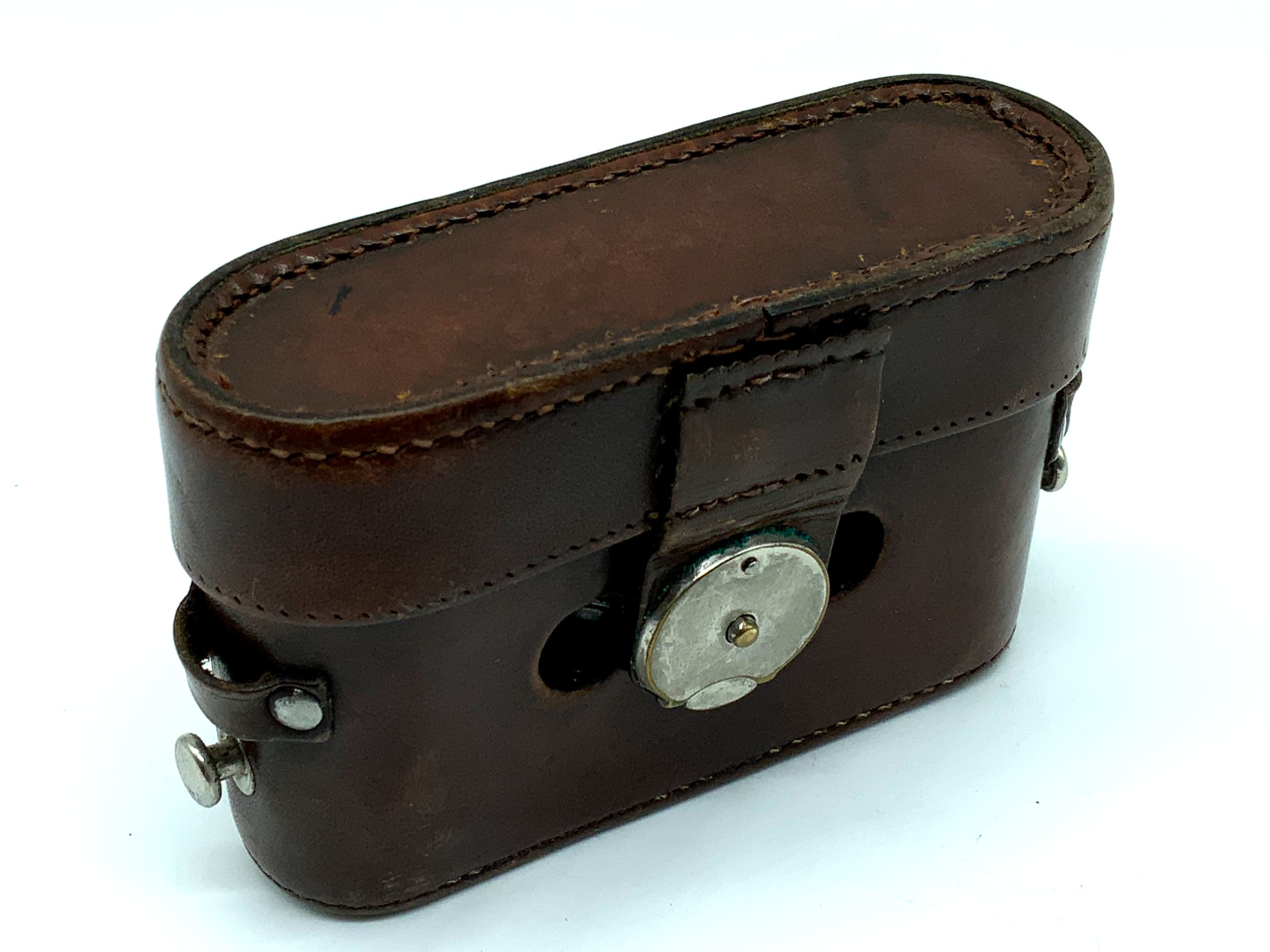 Pupille Nagel Bereitschaftstasche braun Leder Case Tasche Fototasche