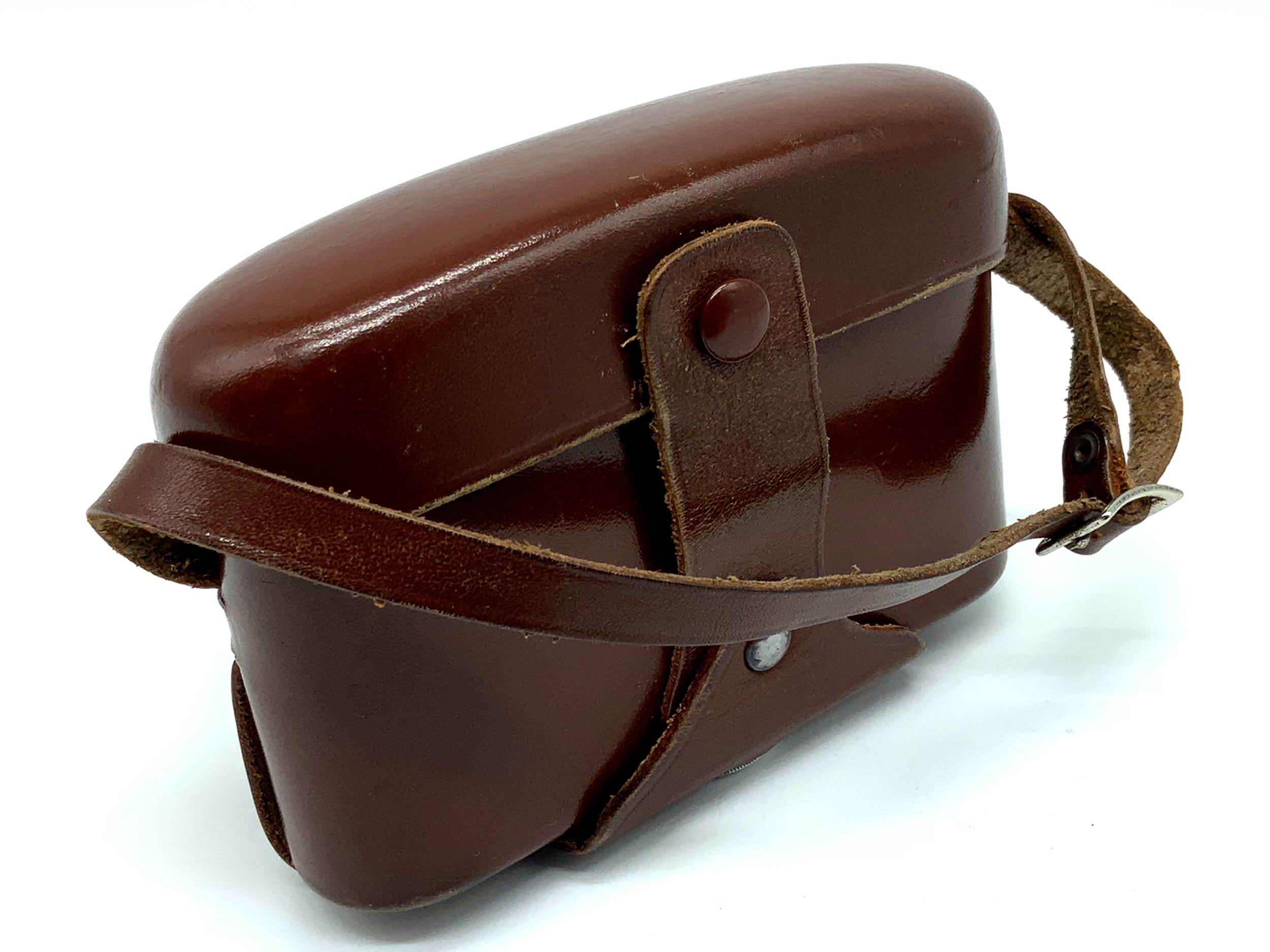 Voigtländer Prominent 124 Bereitschaftstasche braun Leder Case Tasche Fototasche