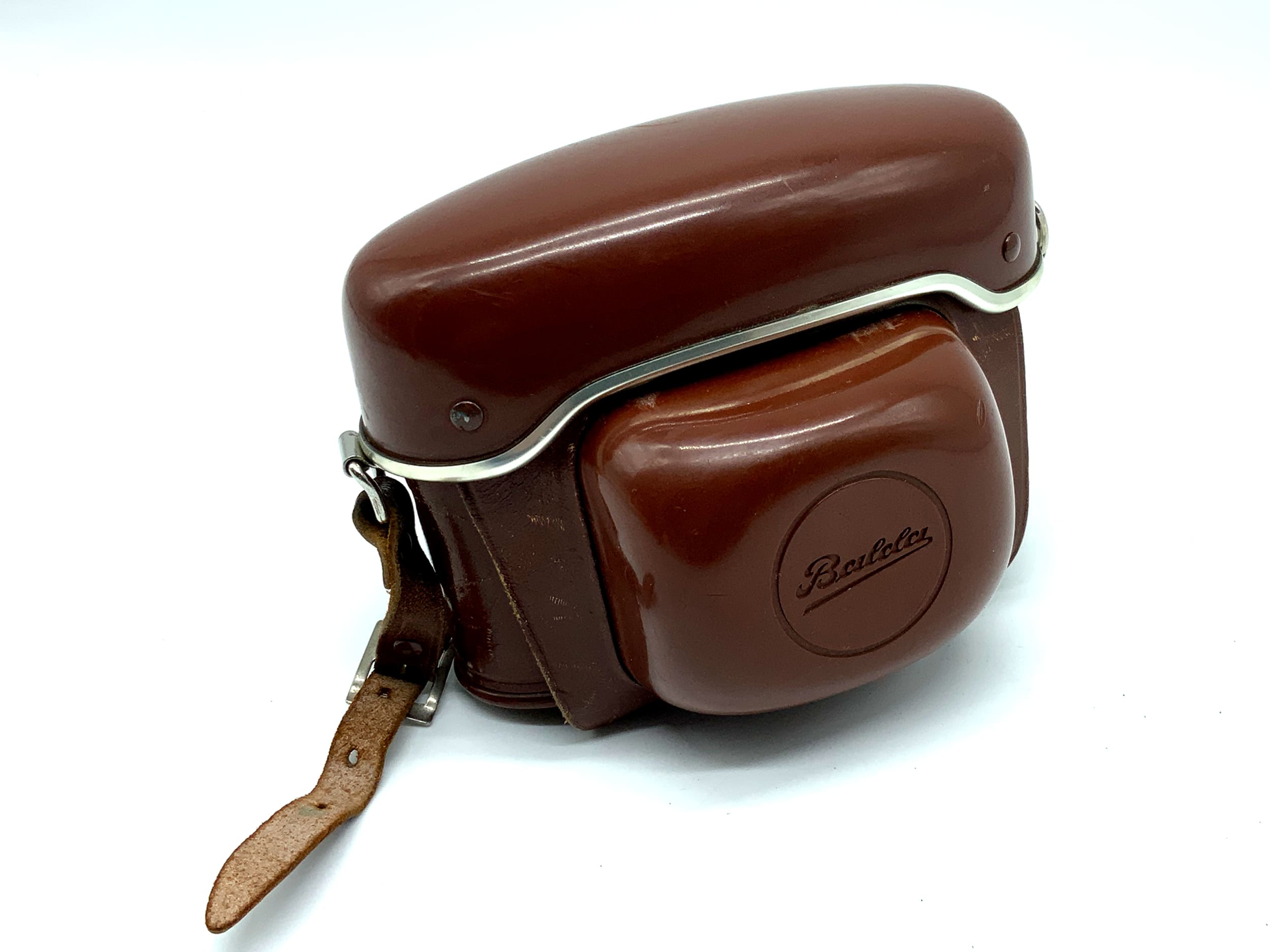 Balda Baldamatic III Bereitschaftstasche braun Leder Case Tasche Fototasche