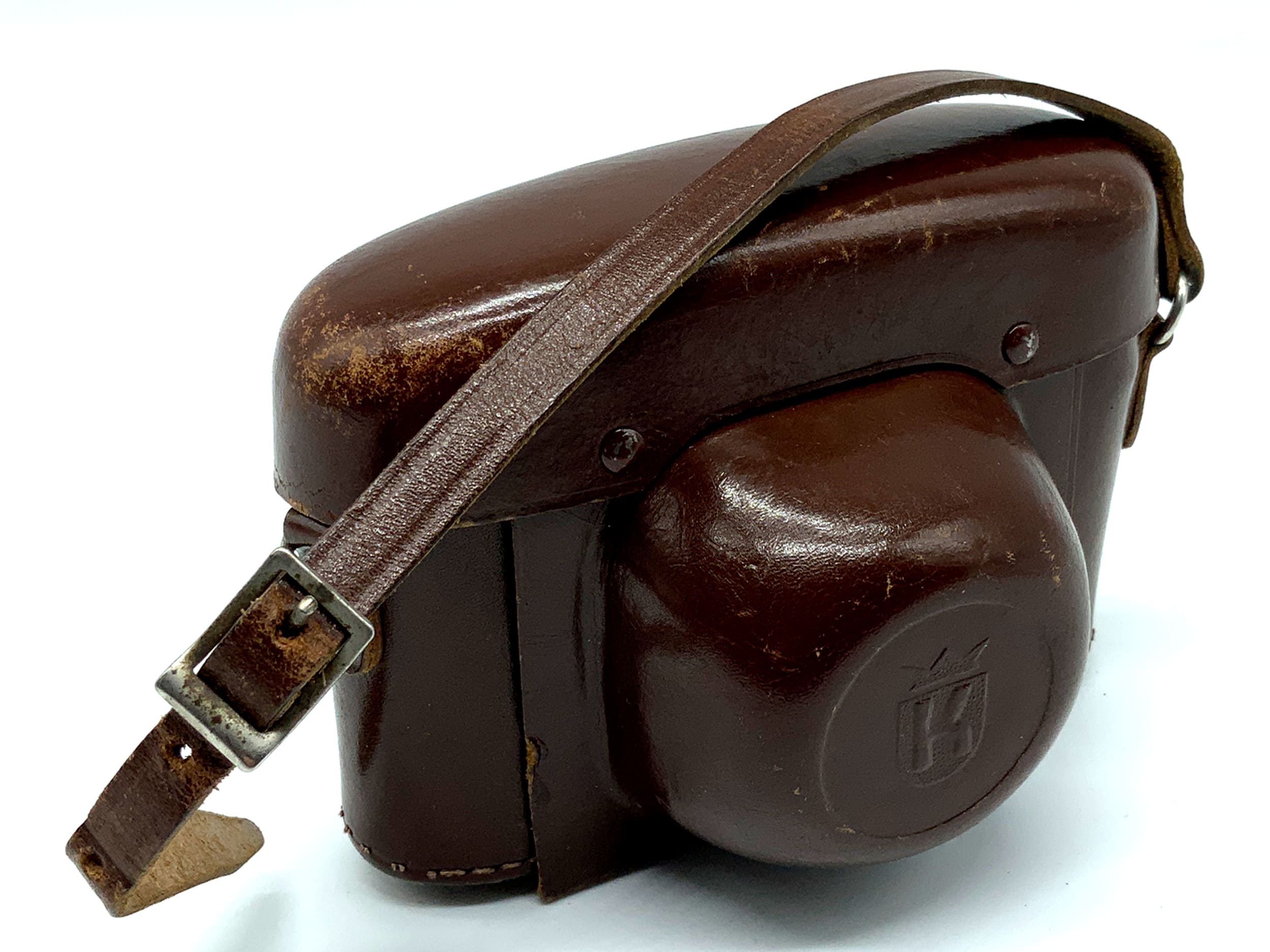 King Regula Citalux 300 Bereitschaftstasche braun Leder Case Tasche Fototasche