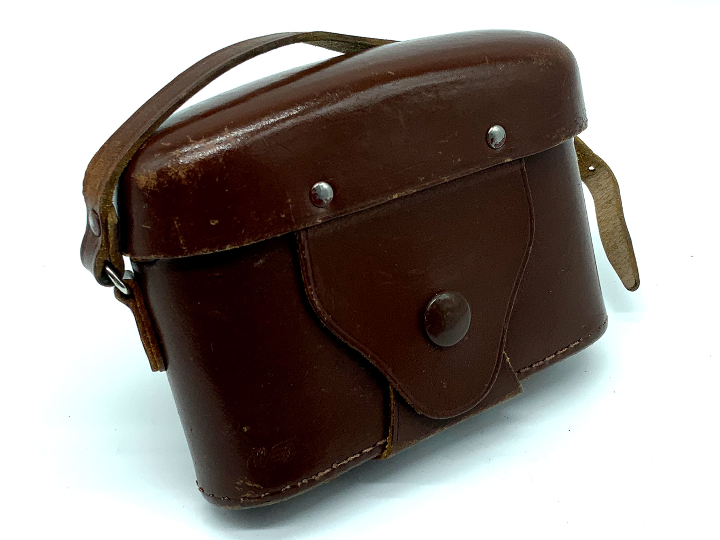 King Regula Citalux 300 Bereitschaftstasche braun Leder Case Tasche Fototasche