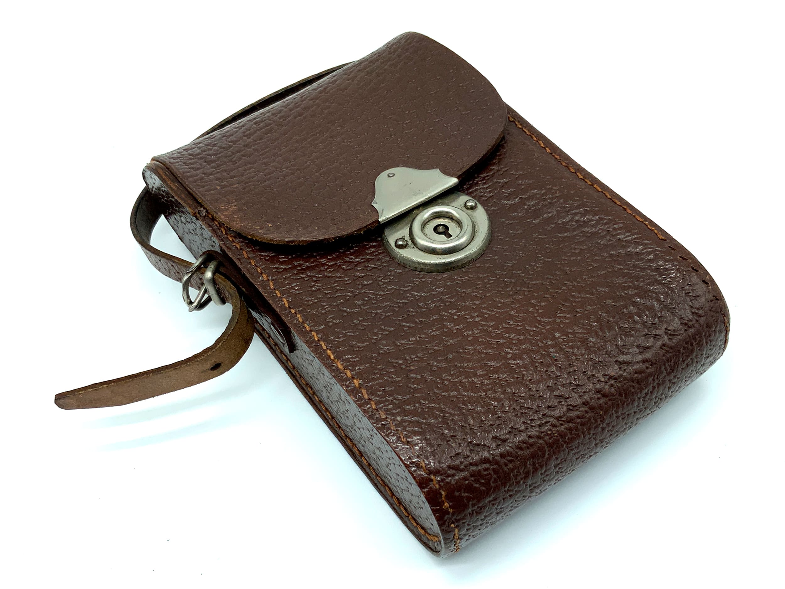 Voigtländer Virtus Bereitschaftstasche braun Leder Case Tasche Fototasche