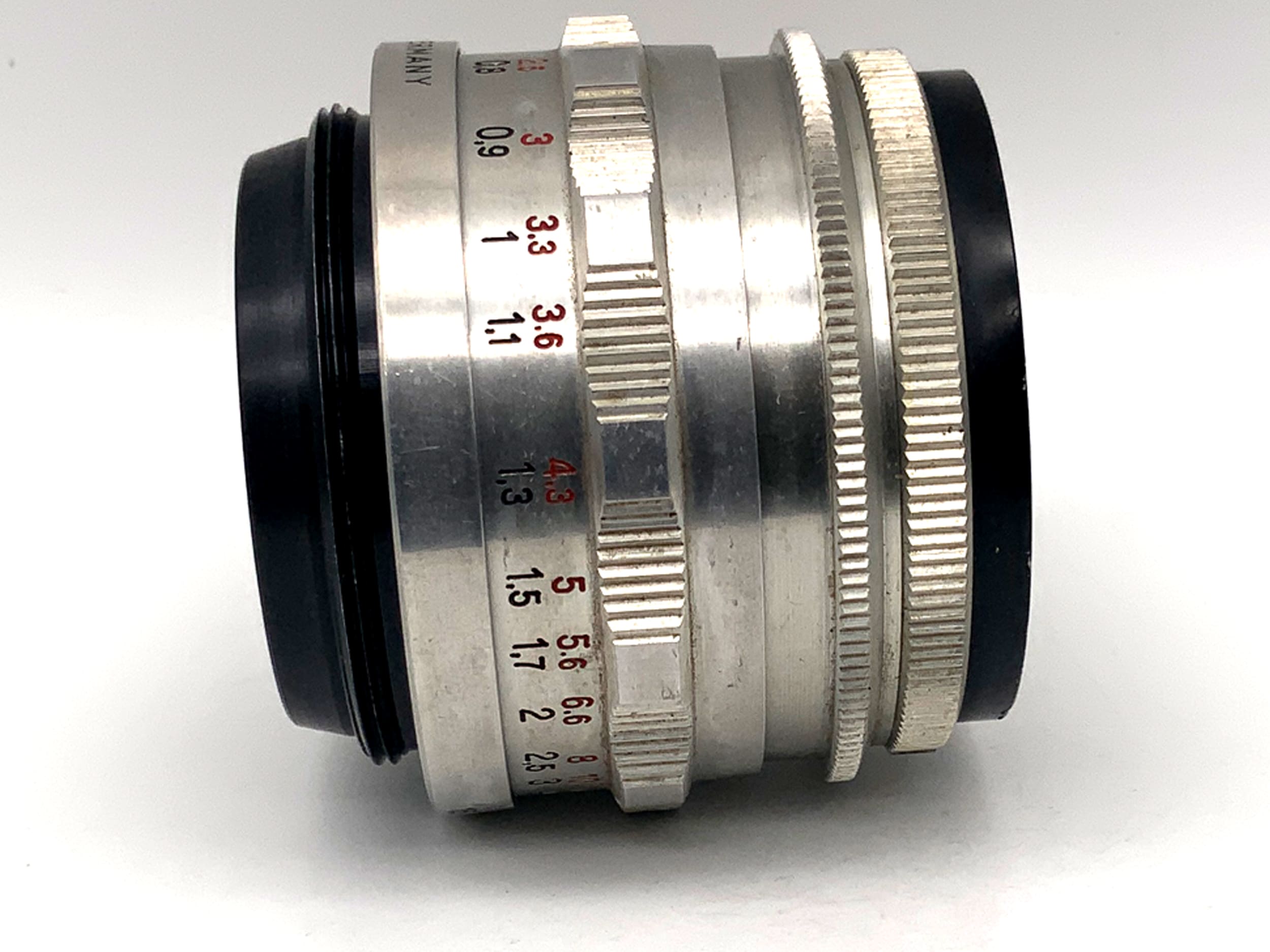 Carl Zeiss 50mm 1:3.5 Objektiv Tessar Q1 14 Blades compact red T (M42)