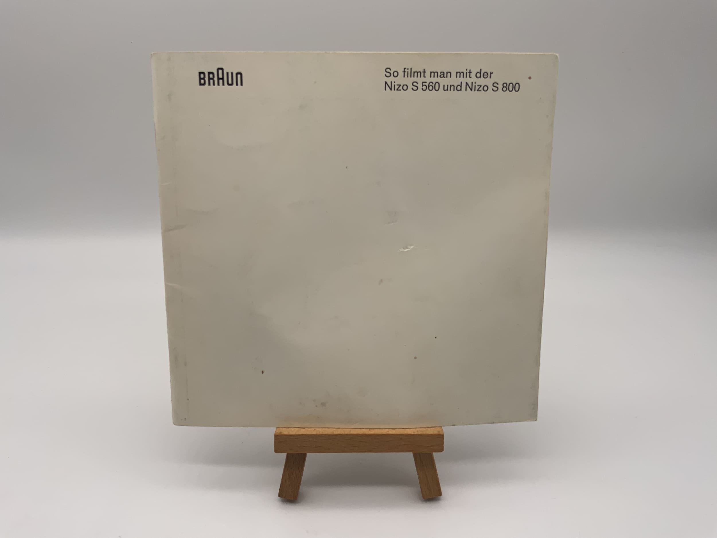 Braun Nizo S 560 S 800 so filmt man mit der Nizo Bedienungsanleitung