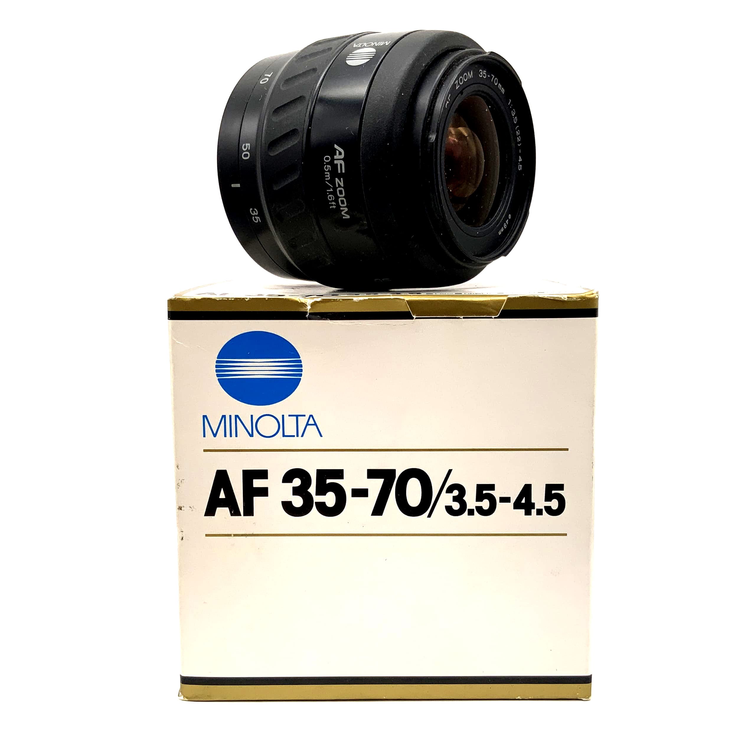 Minolta 35-70mm 1:3.5-4.5 Objektiv in OVP Kamera Camera Lens (Minolta AF/Sony A)