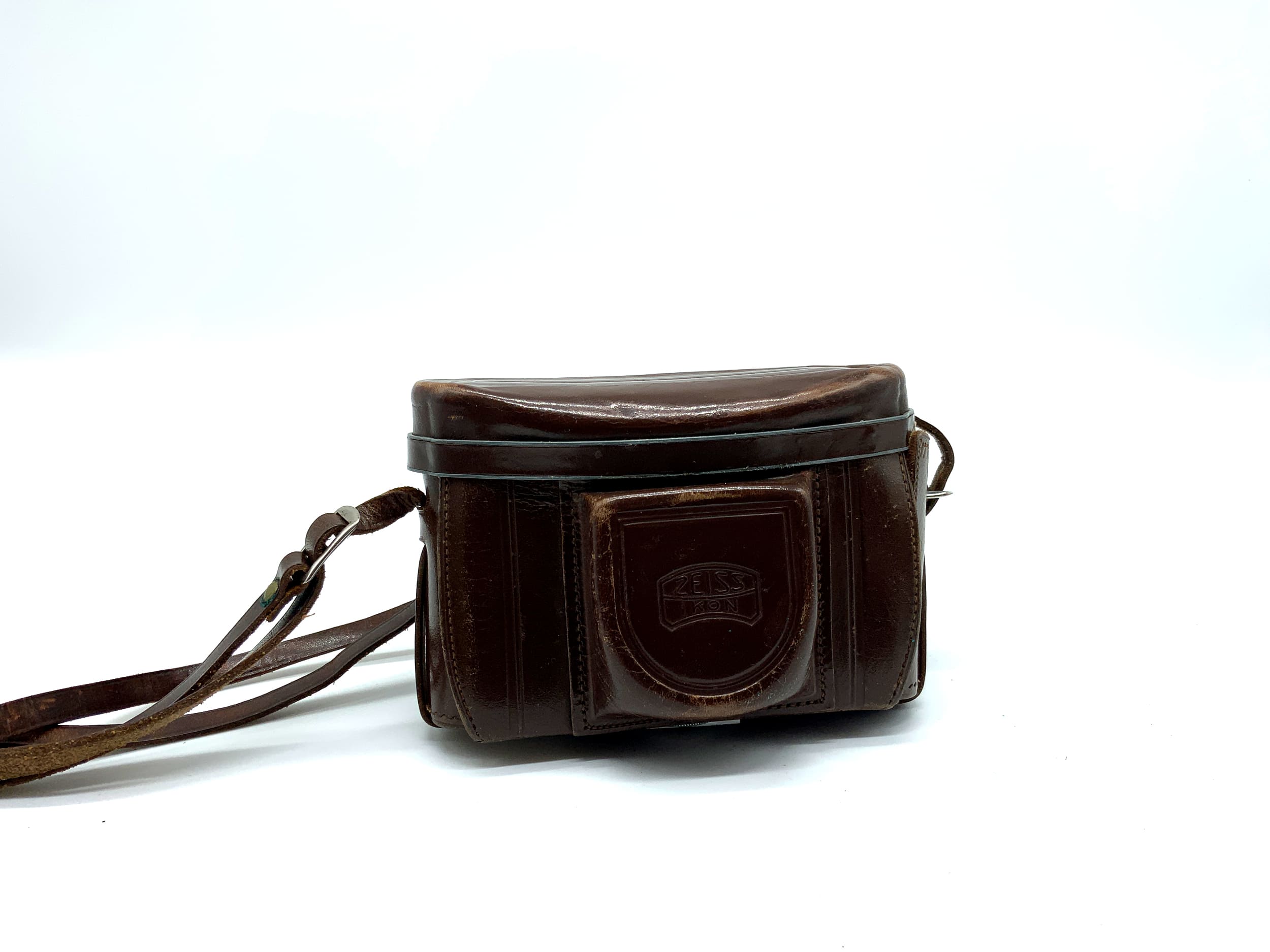 Zeiss Ikon Tenax II Bereitschaftstasche braun Leder Case Tasche Fototasche