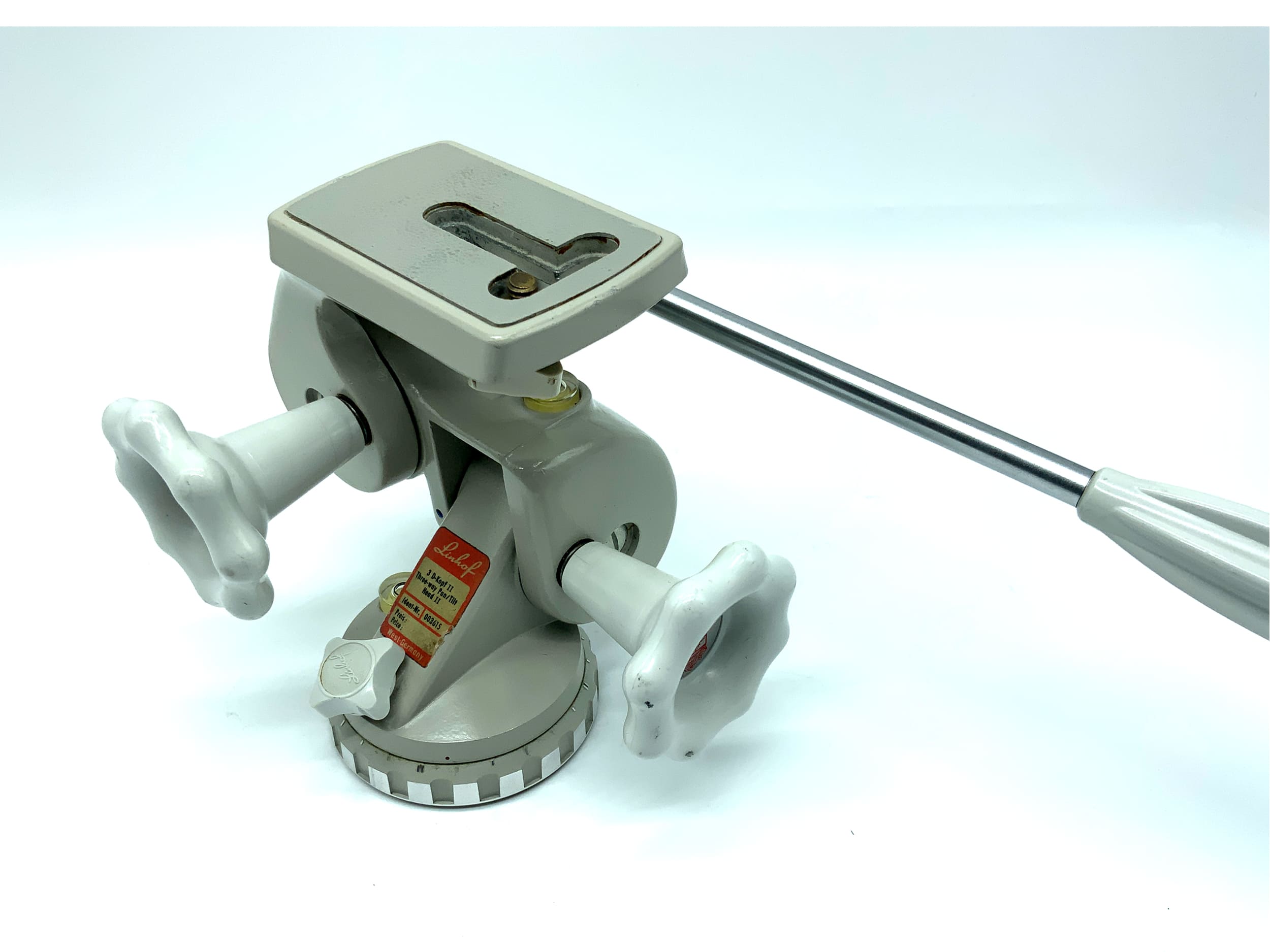 Linhof 3D Kopf II Stativkopf grau Three Way Pan II Tilt Head II 003615
