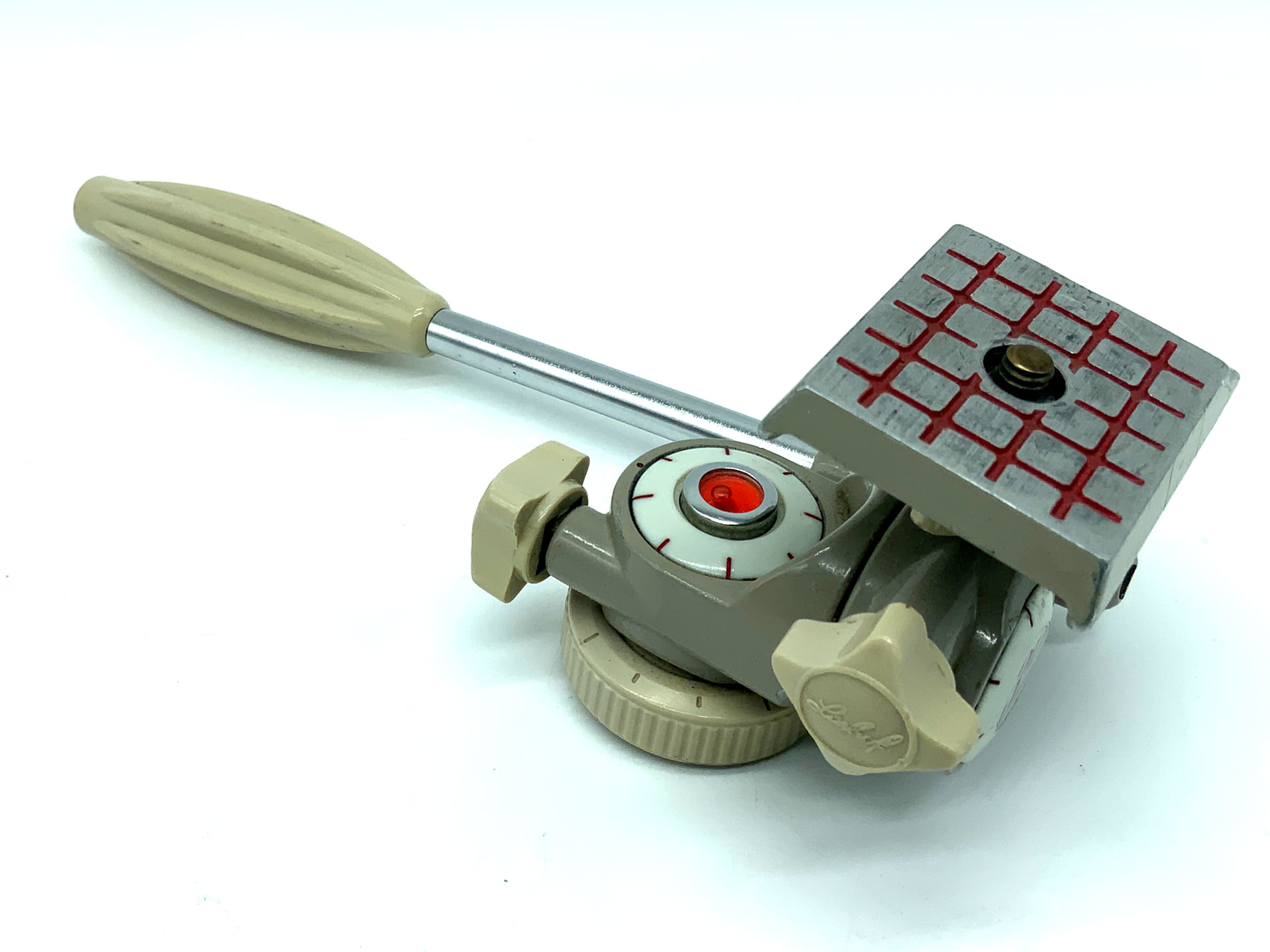 Linhof 3D report Stativkopf grau Neige Kopf mit Wasserwaage