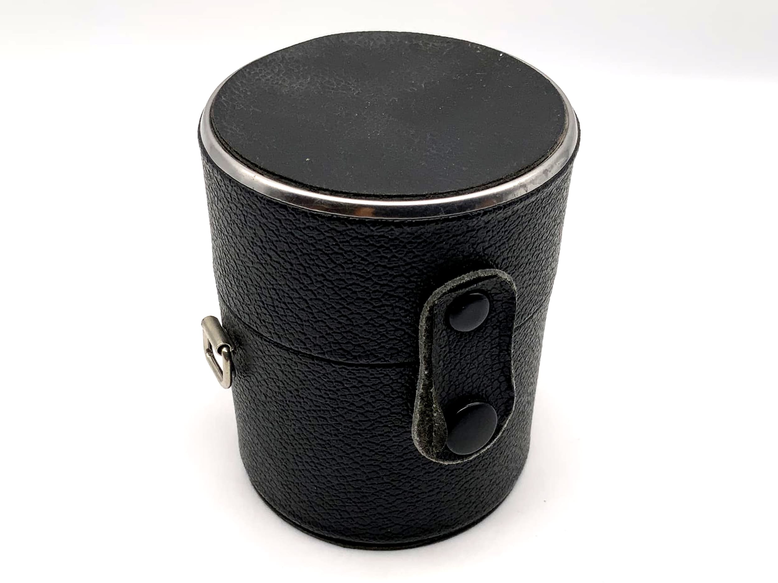 Köcher schwarz ca.9,5x7,5cm Objektivtasche universell Hard Case Lens Case