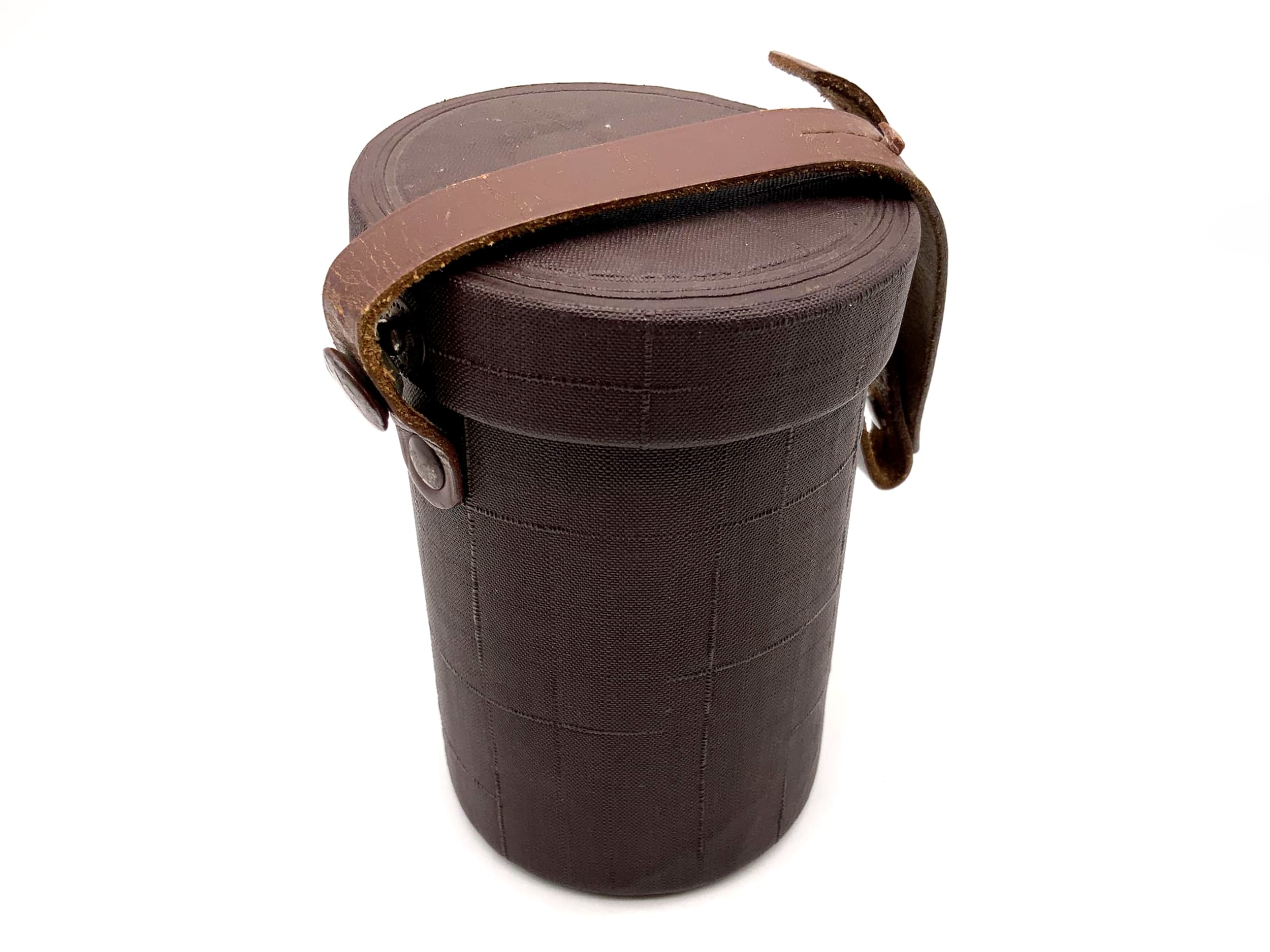 Köcher braun ca.12,5x7,5cm Objektivtasche universell Hard Case Lens Case