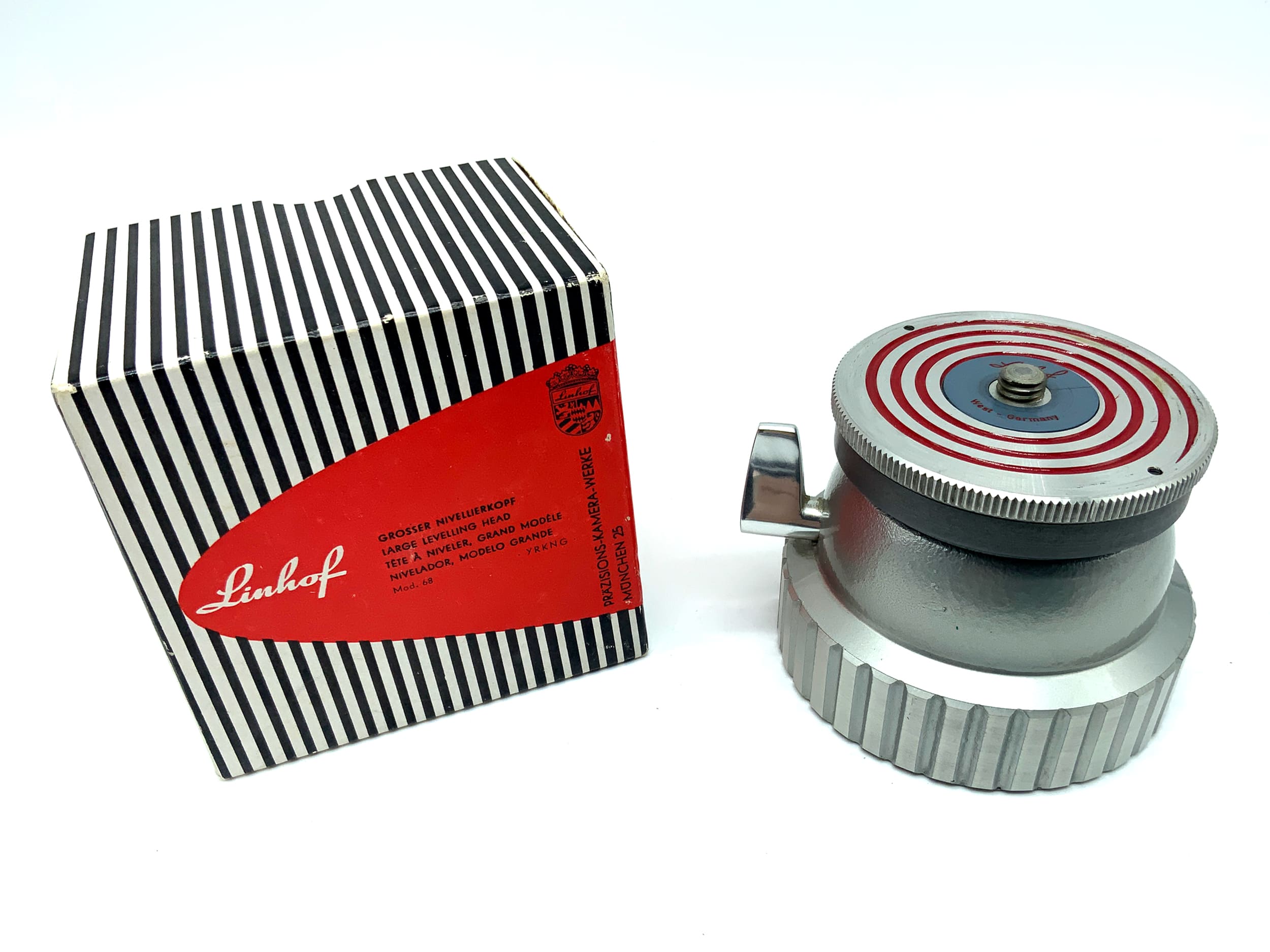 Linhof Großer Nivellierkopf Stativkopf grau Mod. 68 YRKNG in OVP