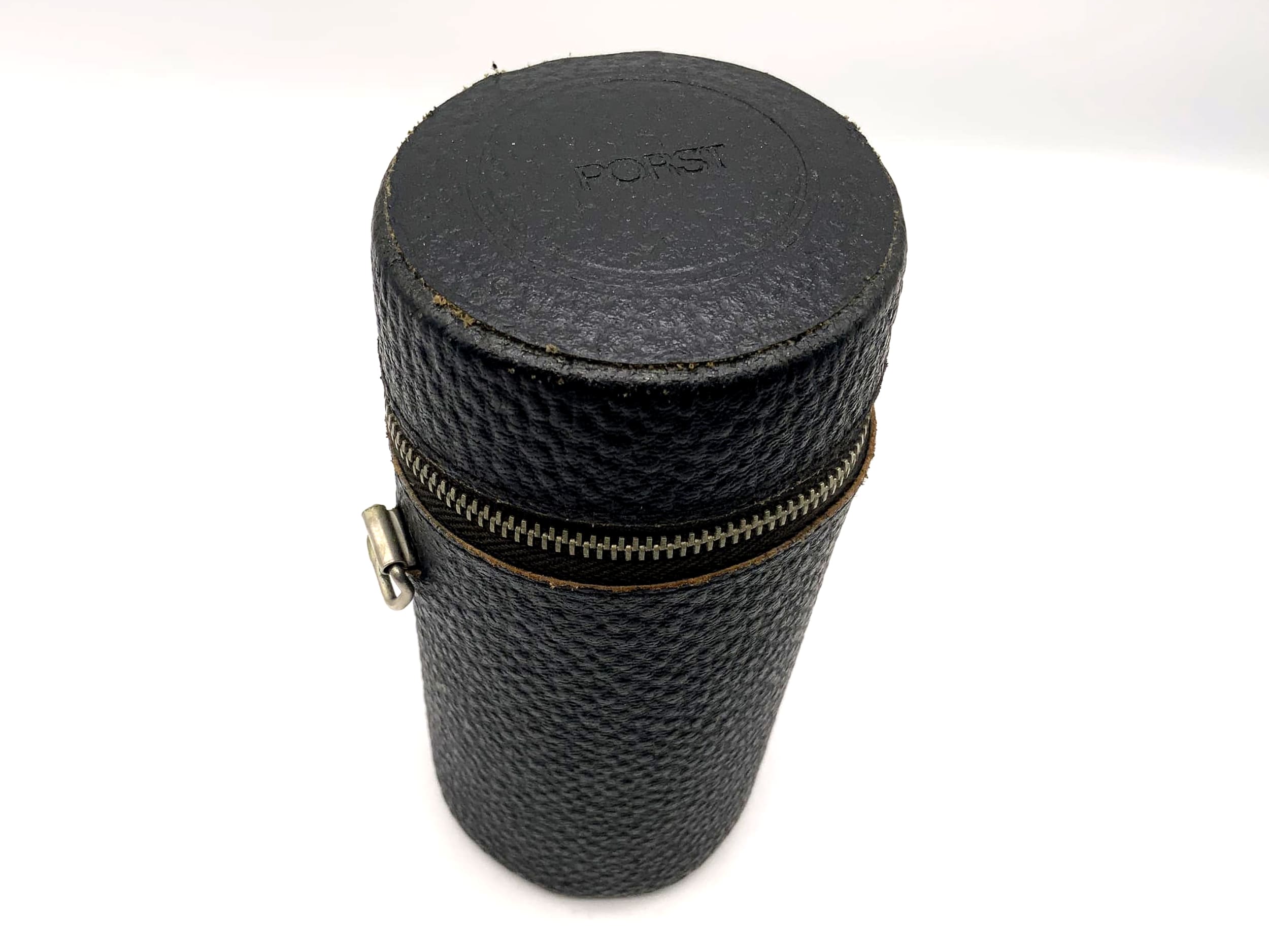 Porst Köcher schwarz ca.16x7cm Objektivtasche universell Hard Case Lens Case