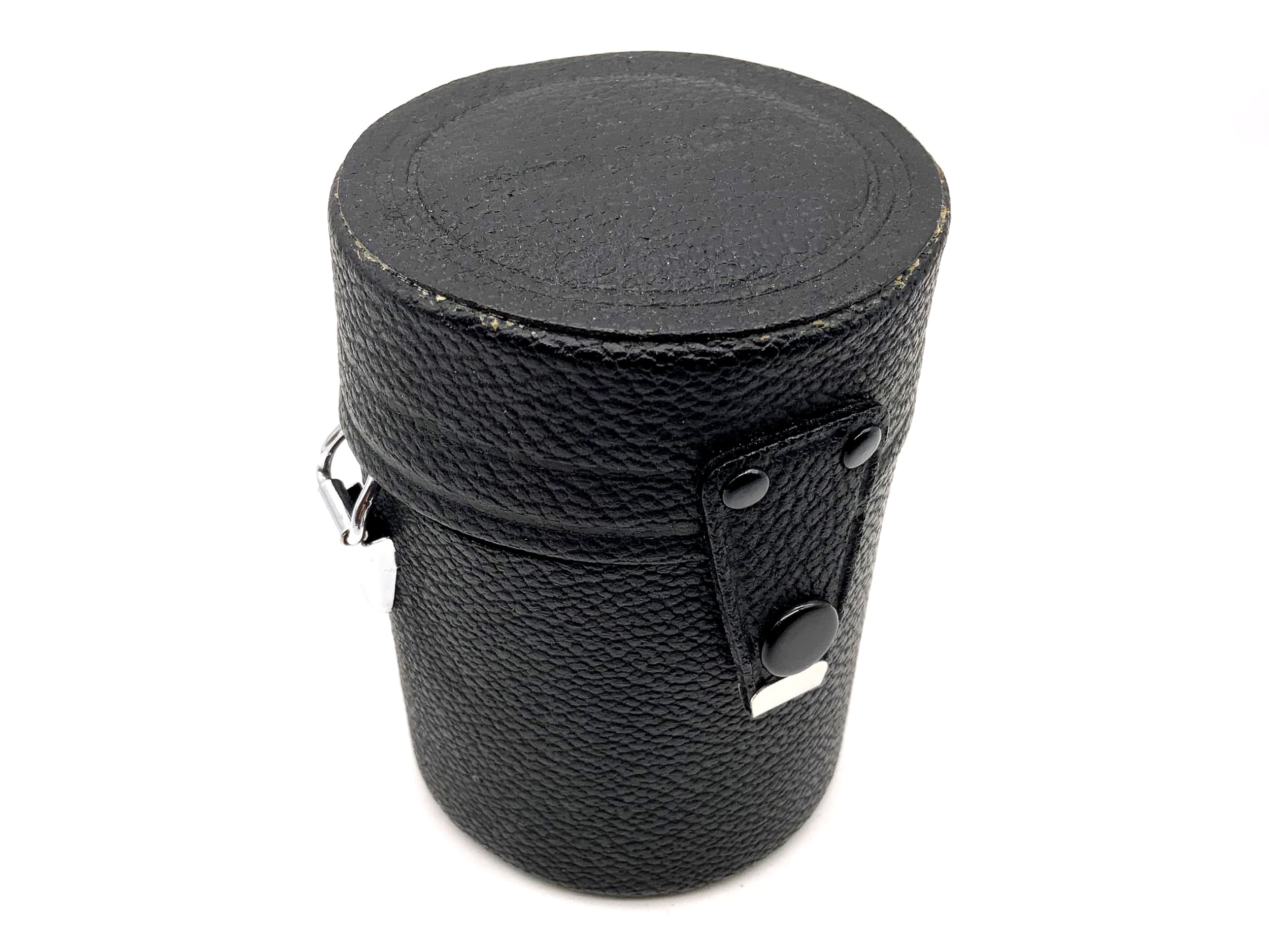 Soligor Köcher schwarz ca.11x8cm Objektivtasche universell Hard Case Lens Case