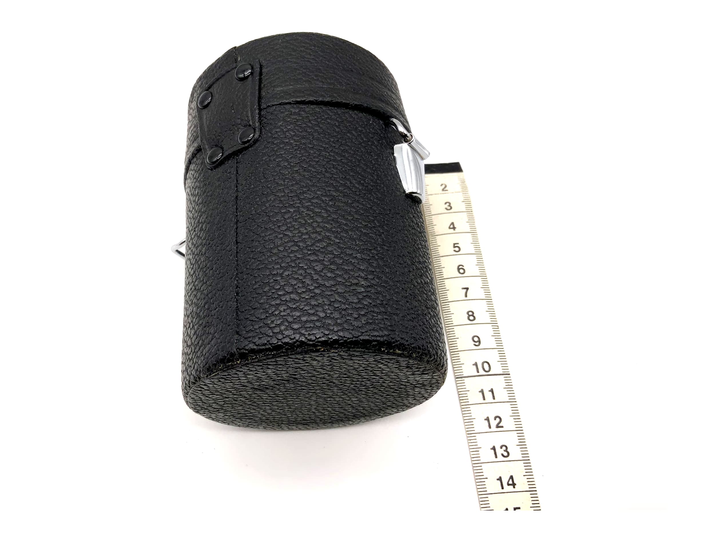 Soligor Köcher schwarz ca.11x8cm Objektivtasche universell Hard Case Lens Case