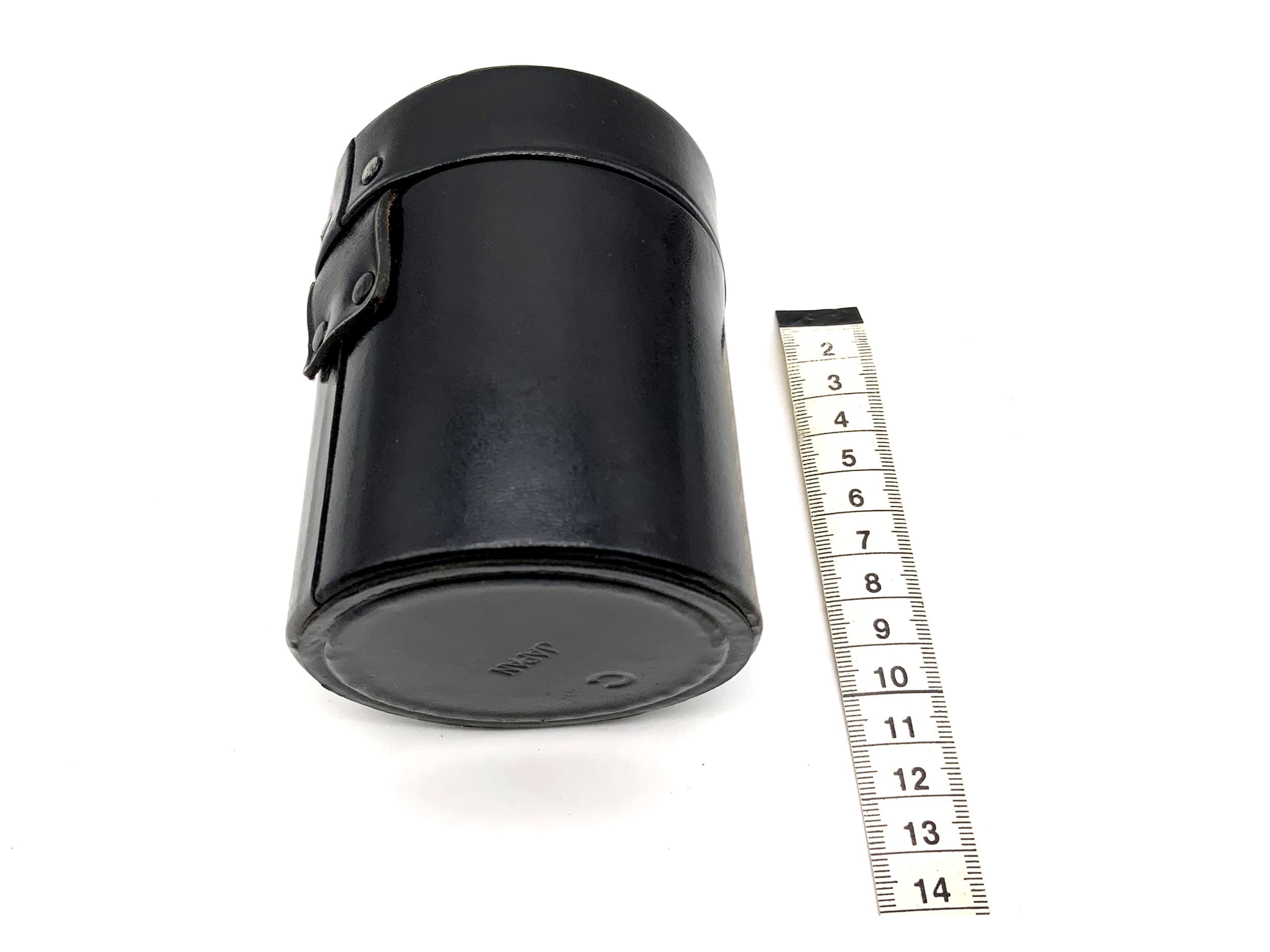 Canon Köcher schwarz ca.10x8cm Pouch C Leder Objektivtasche universell Lens Case