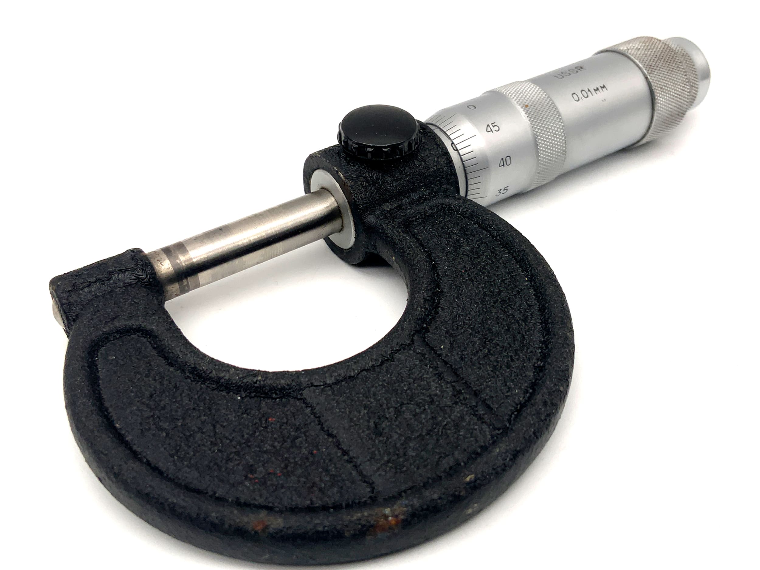 USSR Mikrometer silber 0,01mm 0-25mm Gewinde