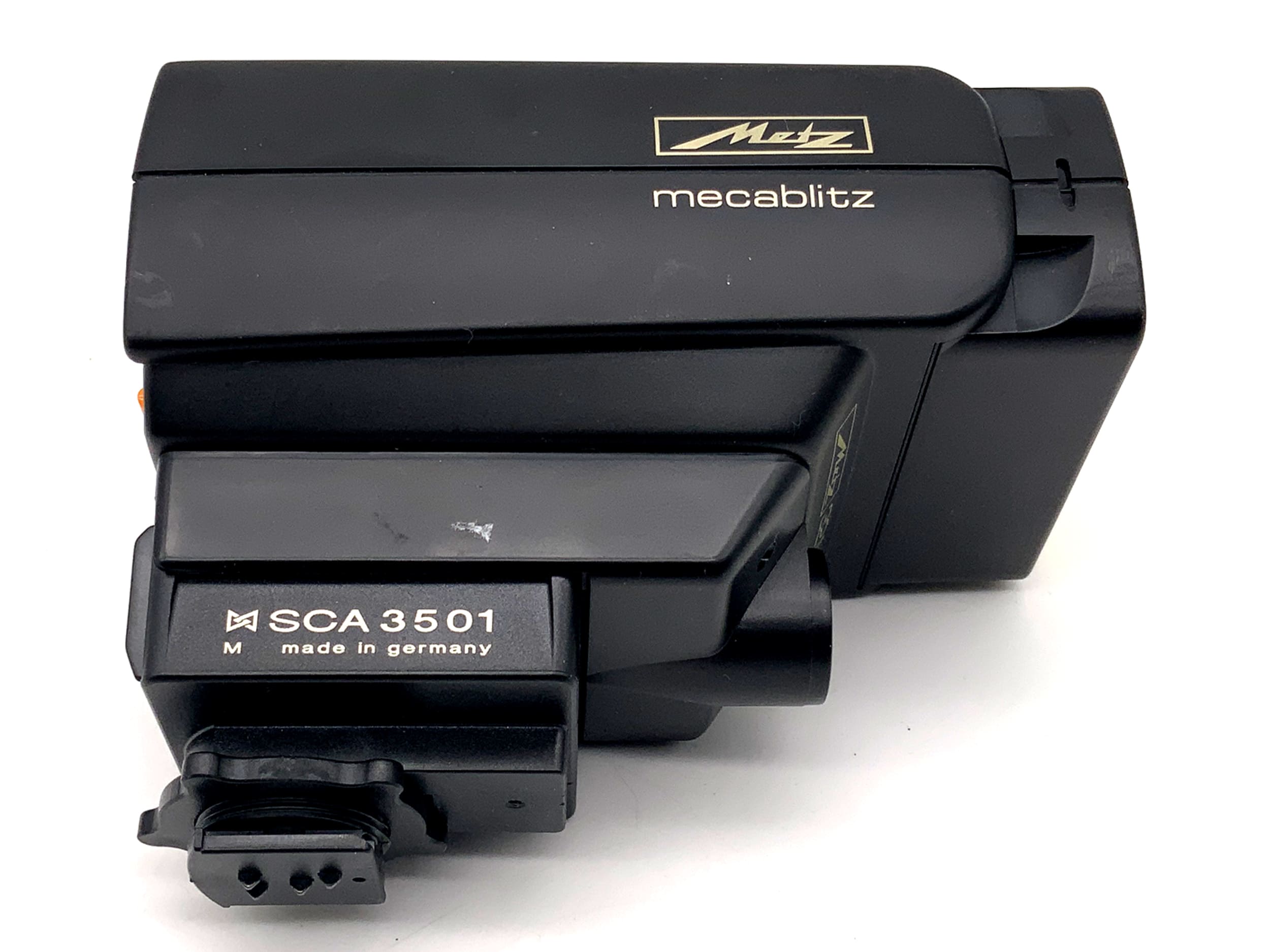 Metz mecablitz 32 MZ-3 Blitzgerät M6 TTL SCA 3501 für Leica R Modelle Blitz