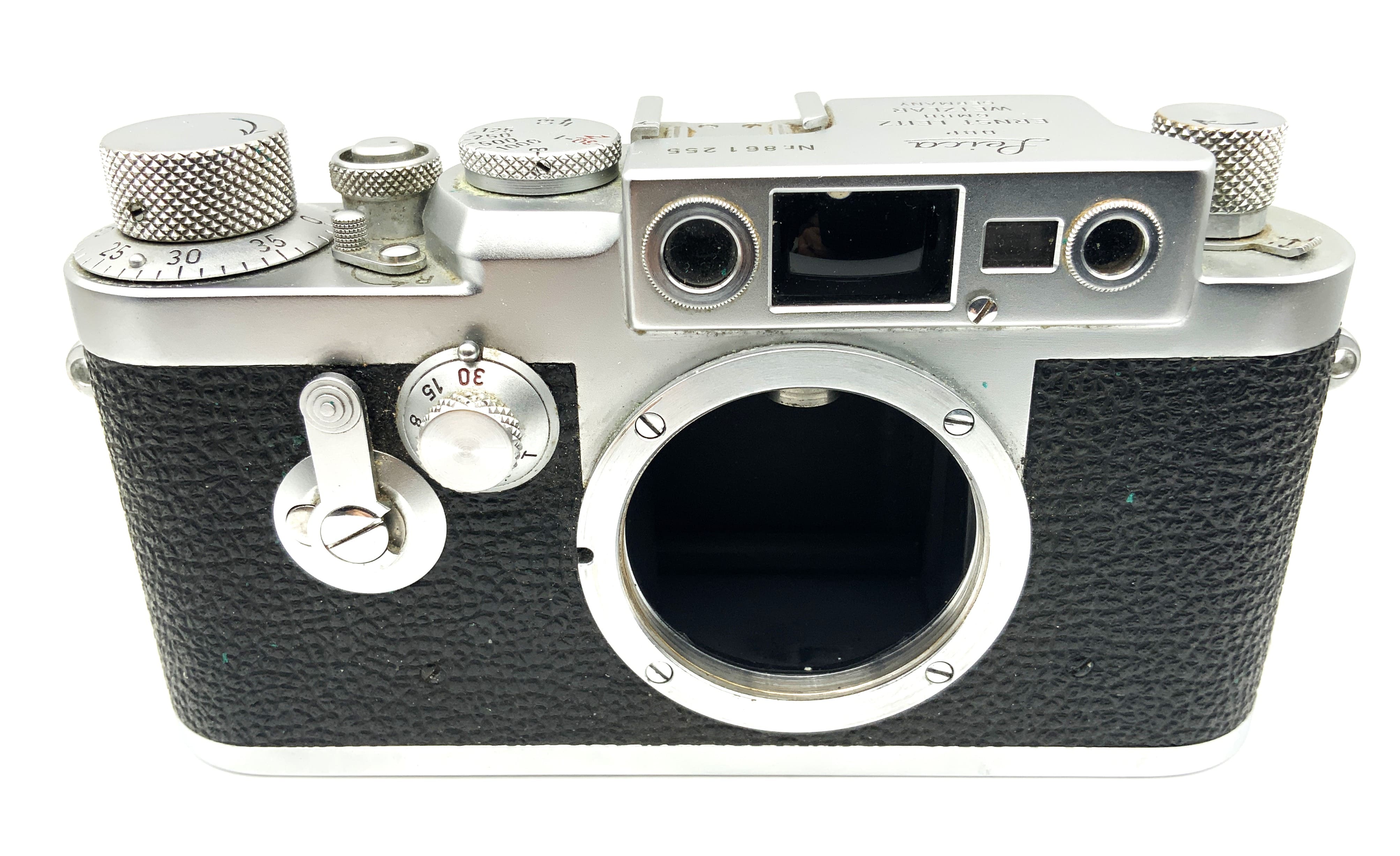 Leica IIIg Sucherkamera 1957 Nr. 861255 Chrom Analogkamera Body Gehäuse