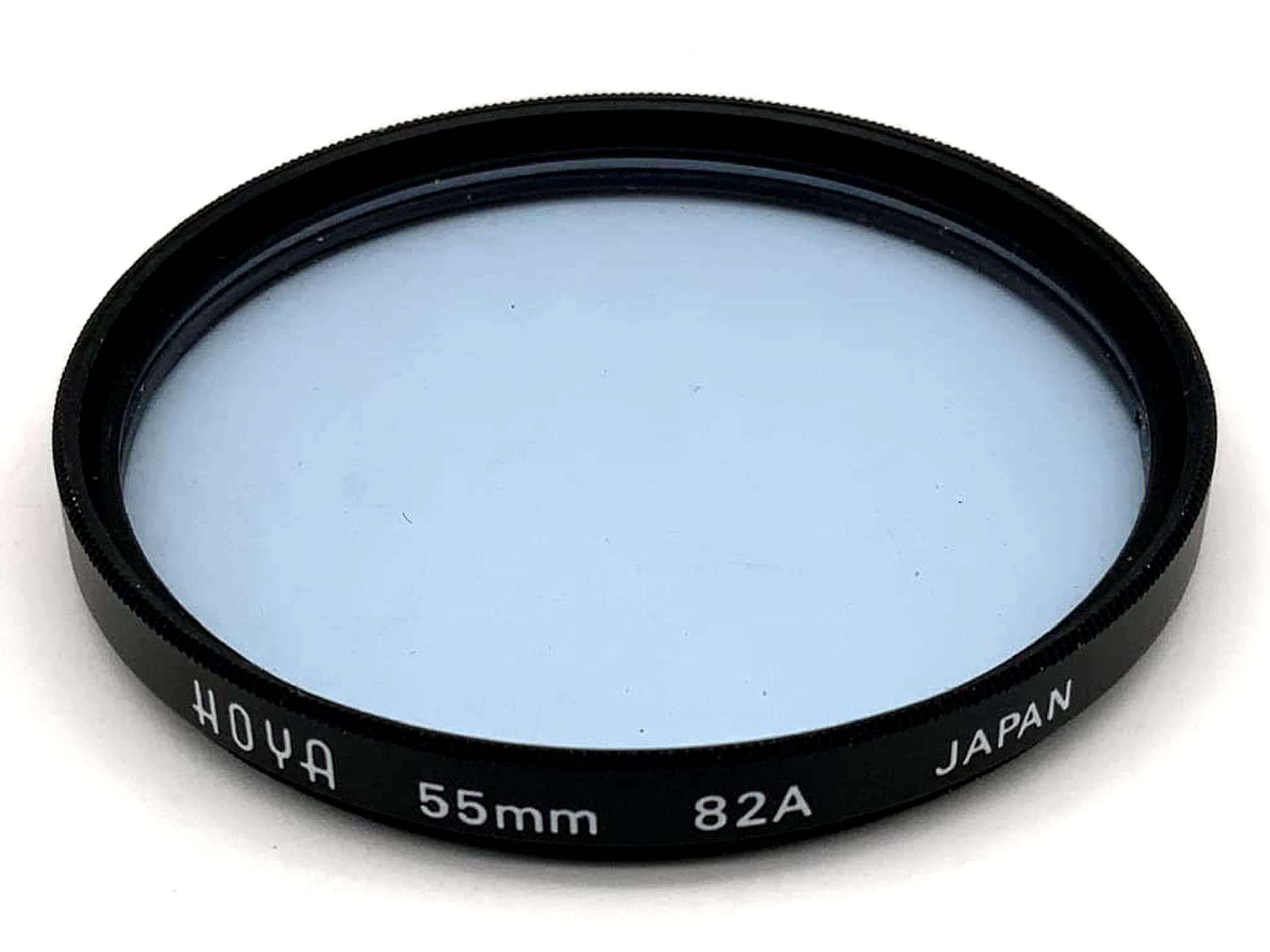 Hoya Farbfilter 82A hellblau light blue Filter 55mm Filtergewinde M55