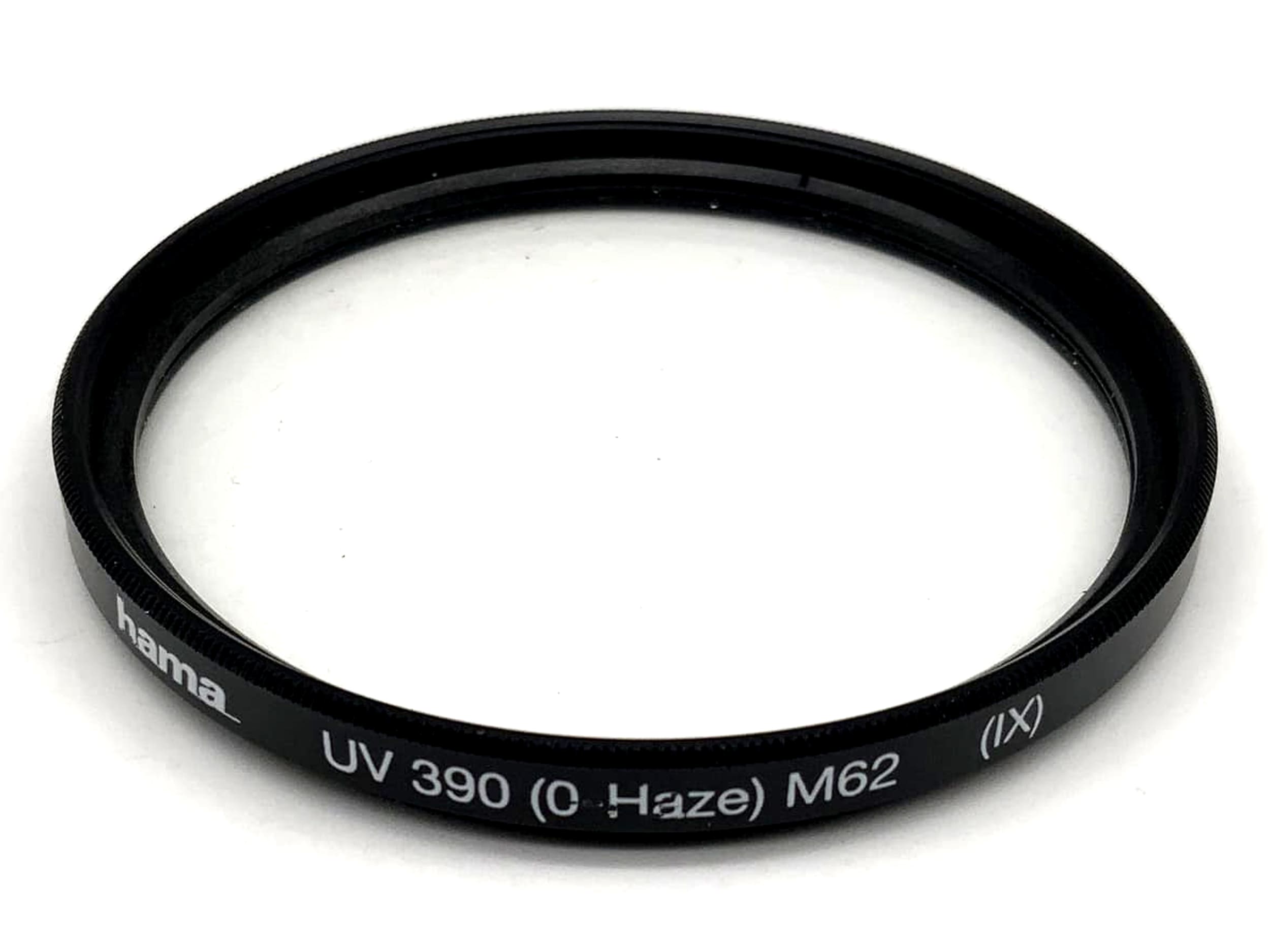Hama UV 390 (0-Haze) (IX) Filter 62mm Kreisförmig Filtergewinde M62