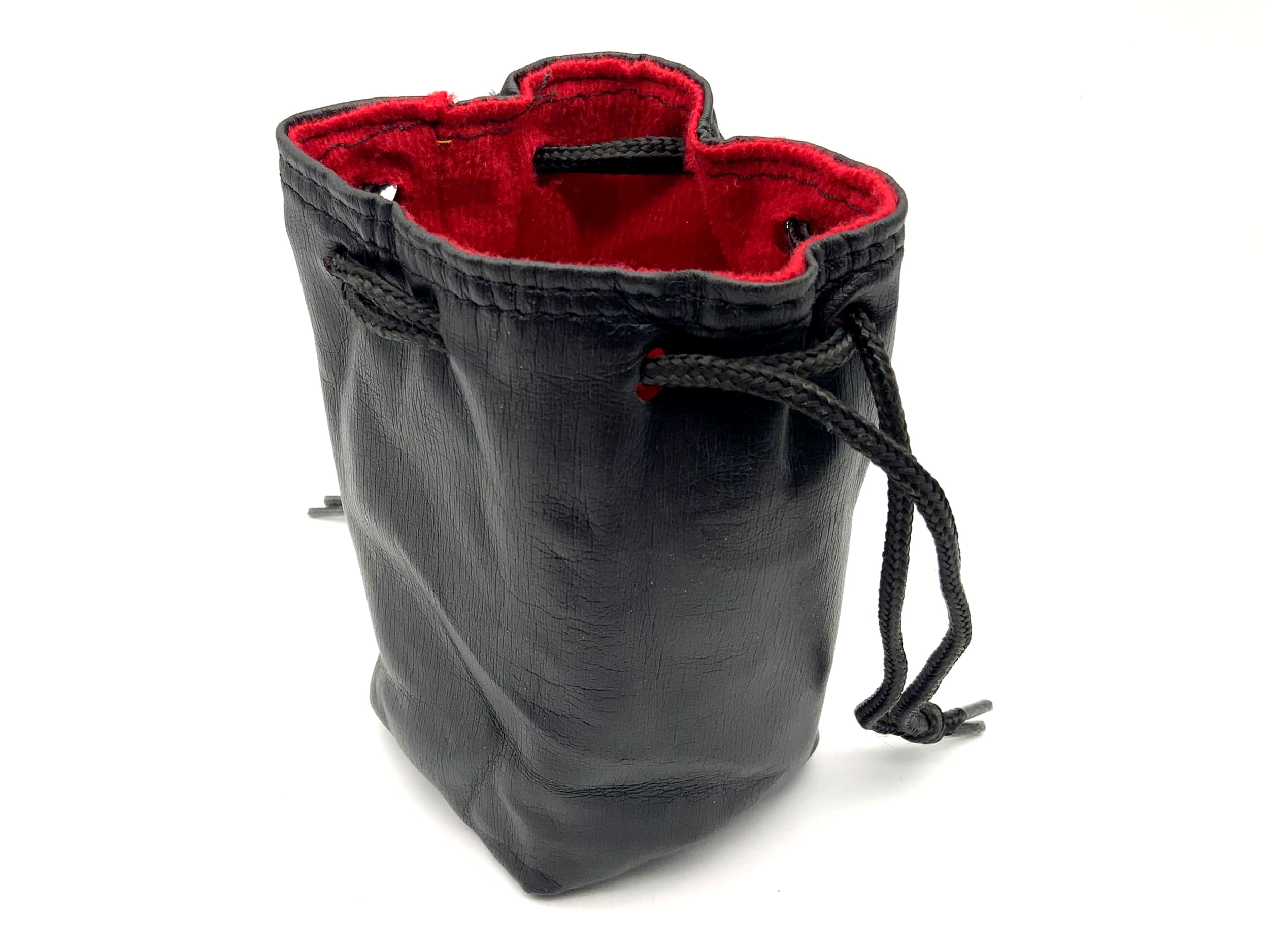 Köcher schwarz ca.12x7cm Leder Objektivbeutel universell Lens Case