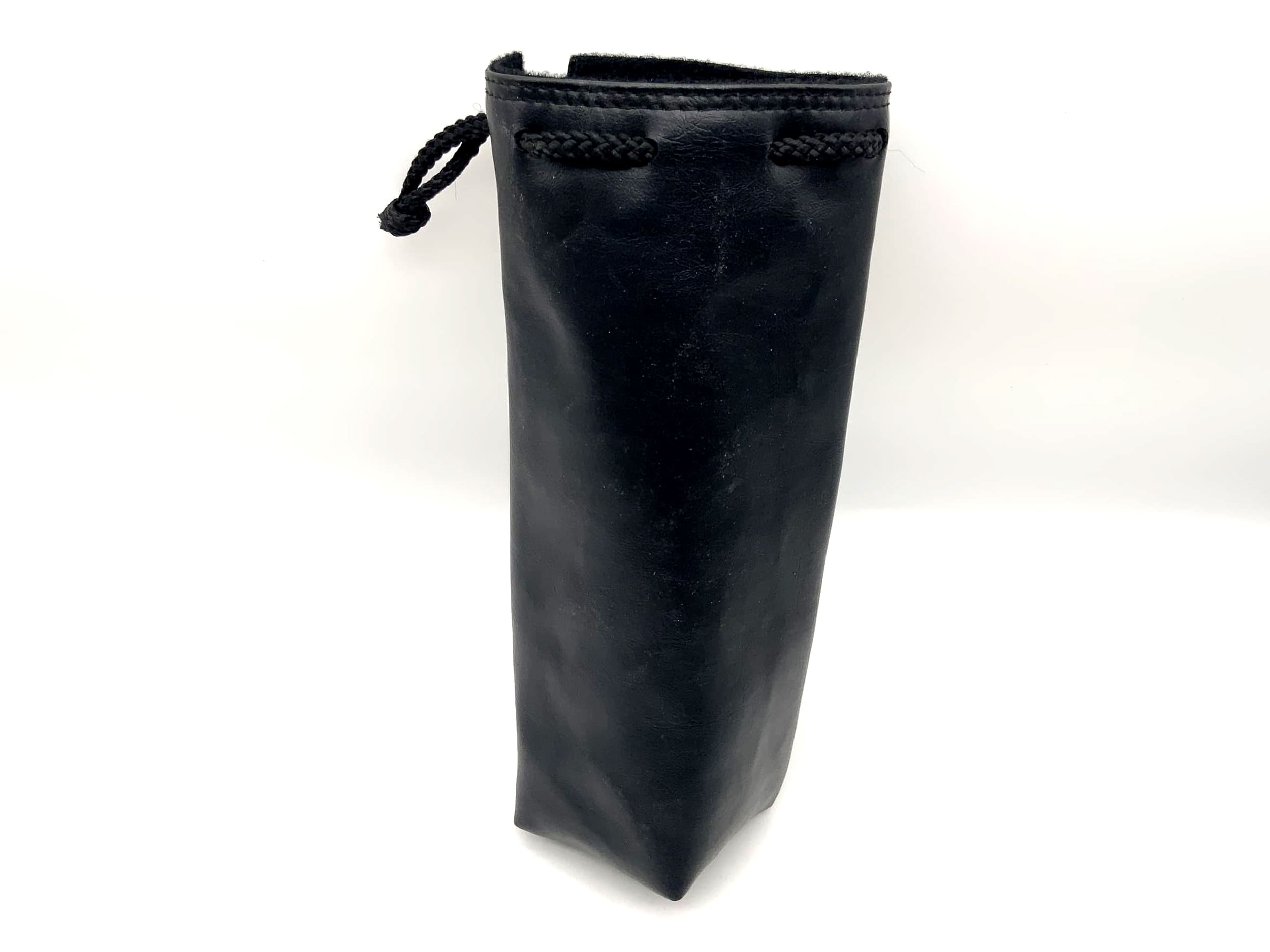 Köcher schwarz ca.23x7cm Leder Objektivbeutel universell Lens Case