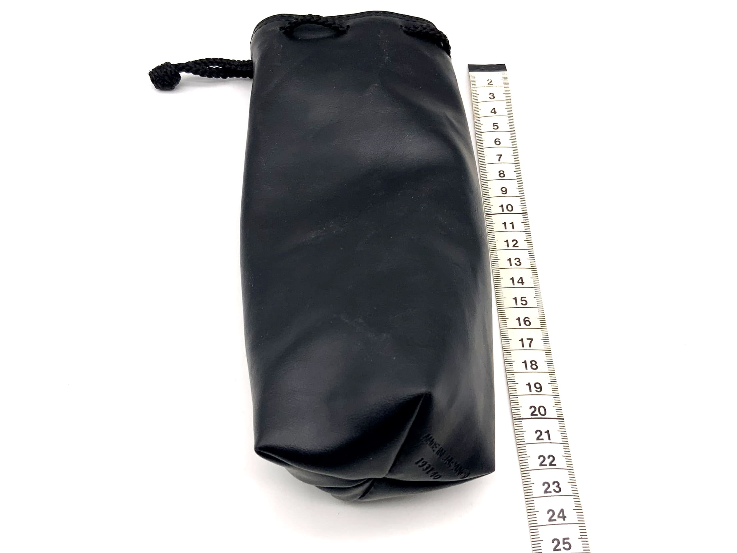 Köcher schwarz ca.23x7cm Leder Objektivbeutel universell Lens Case