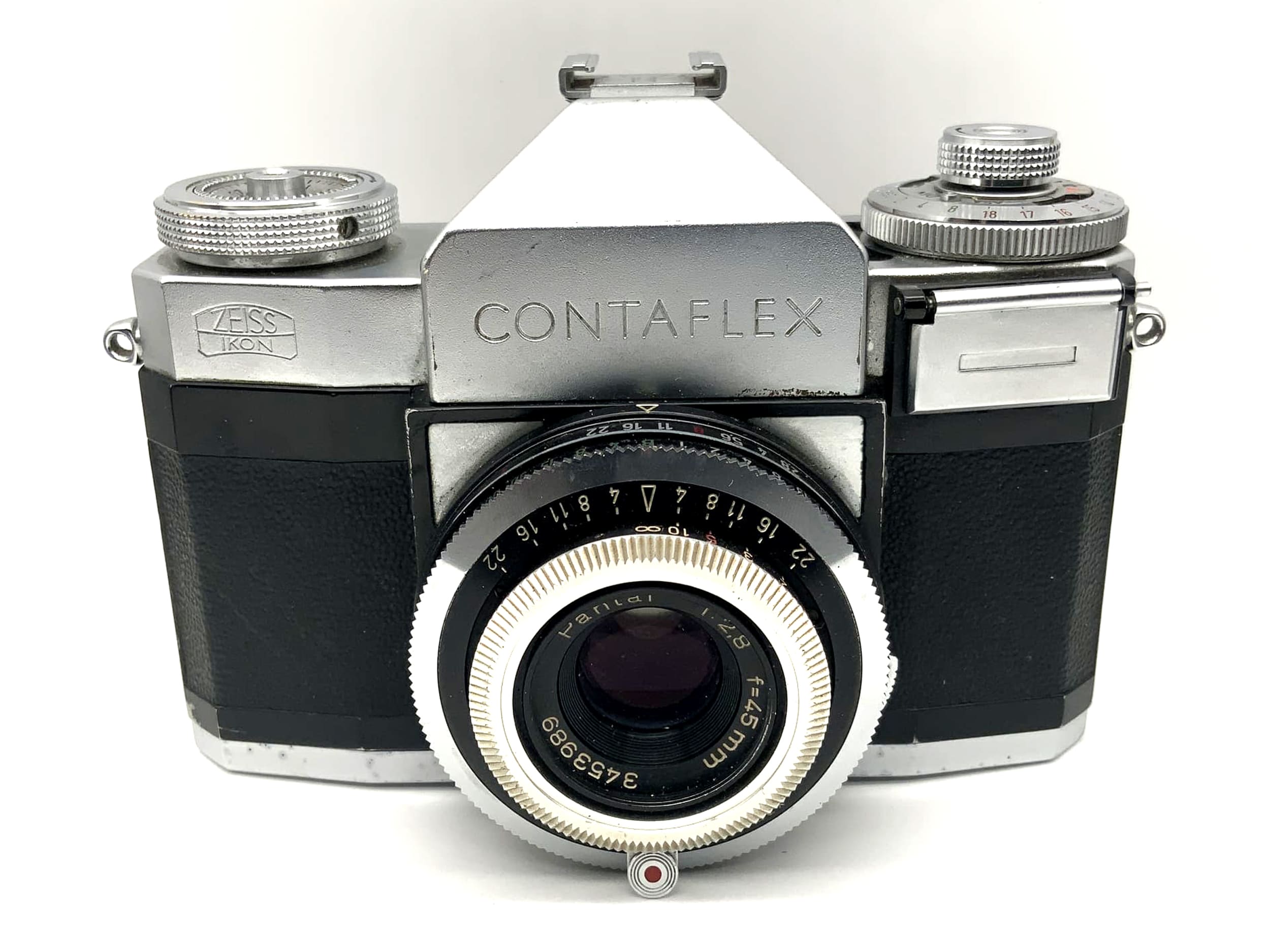 Zeiss Ikon Contaflex 35mm SLR analog mit Pantar 1:2.8 45mm Prontor Reflex Body