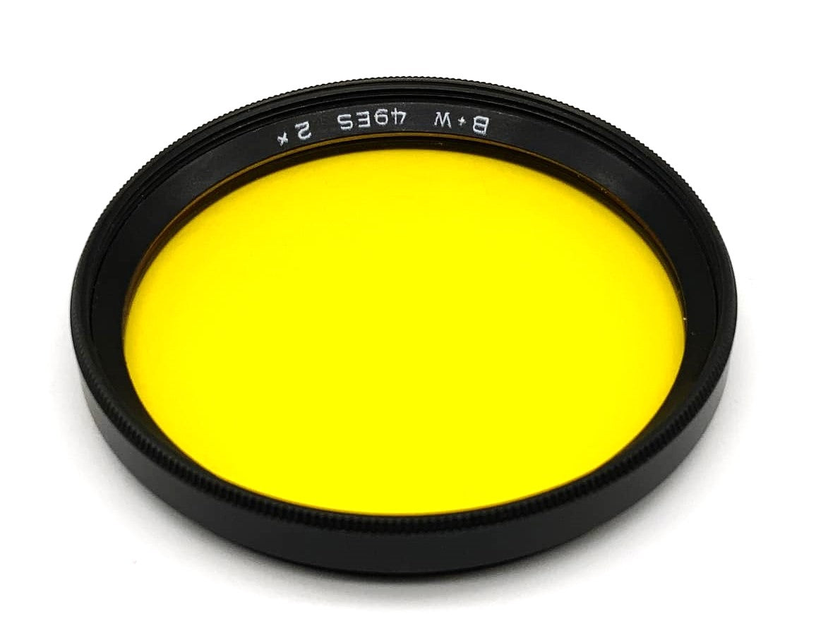 B+W Farbfilter Gelb 2x yellow Filter 49mm Kreisförmig Filtergewinde M49