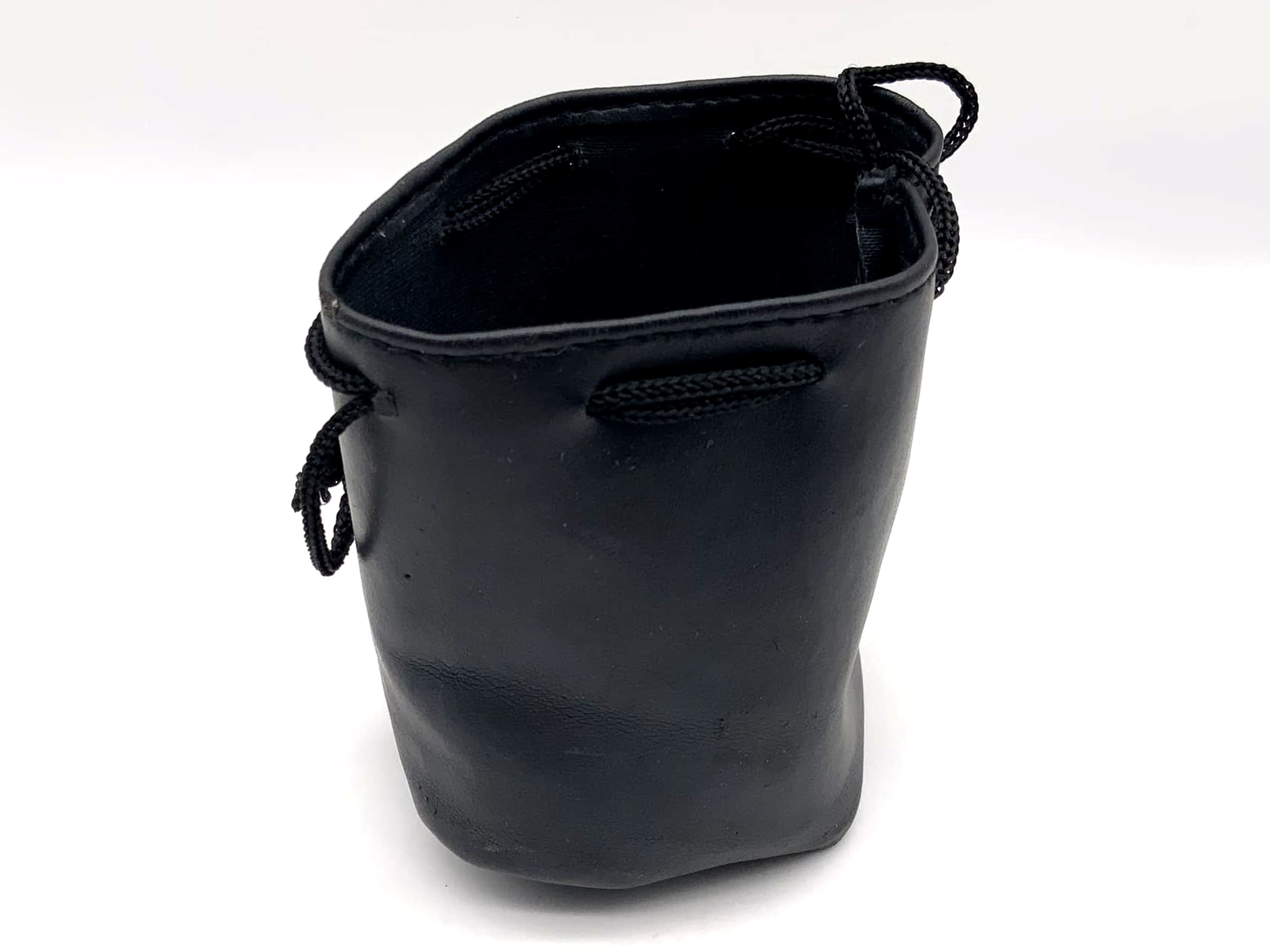 Köcher schwarz ca.9x7cm Leder Objektivbeutel universell Lens Case