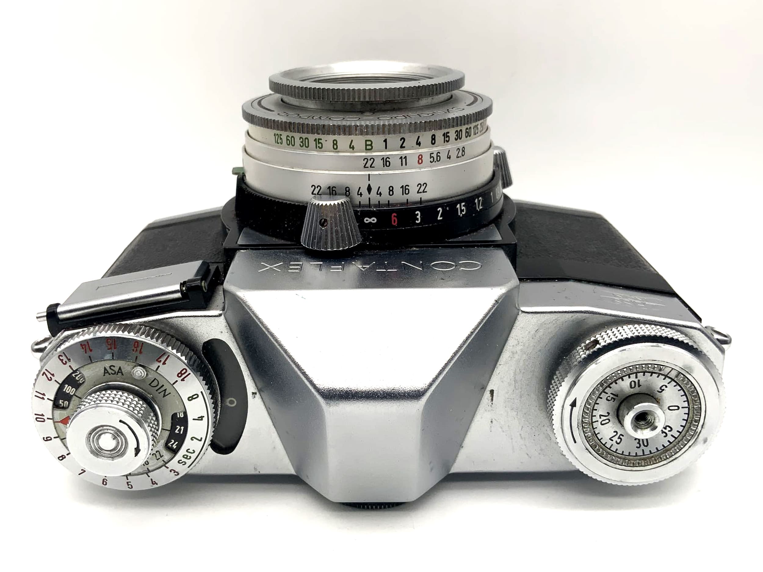 Zeiss Ikon Contaflex 35mm SLR analog mit Tessar 2.8/50 Synchro Compur Body