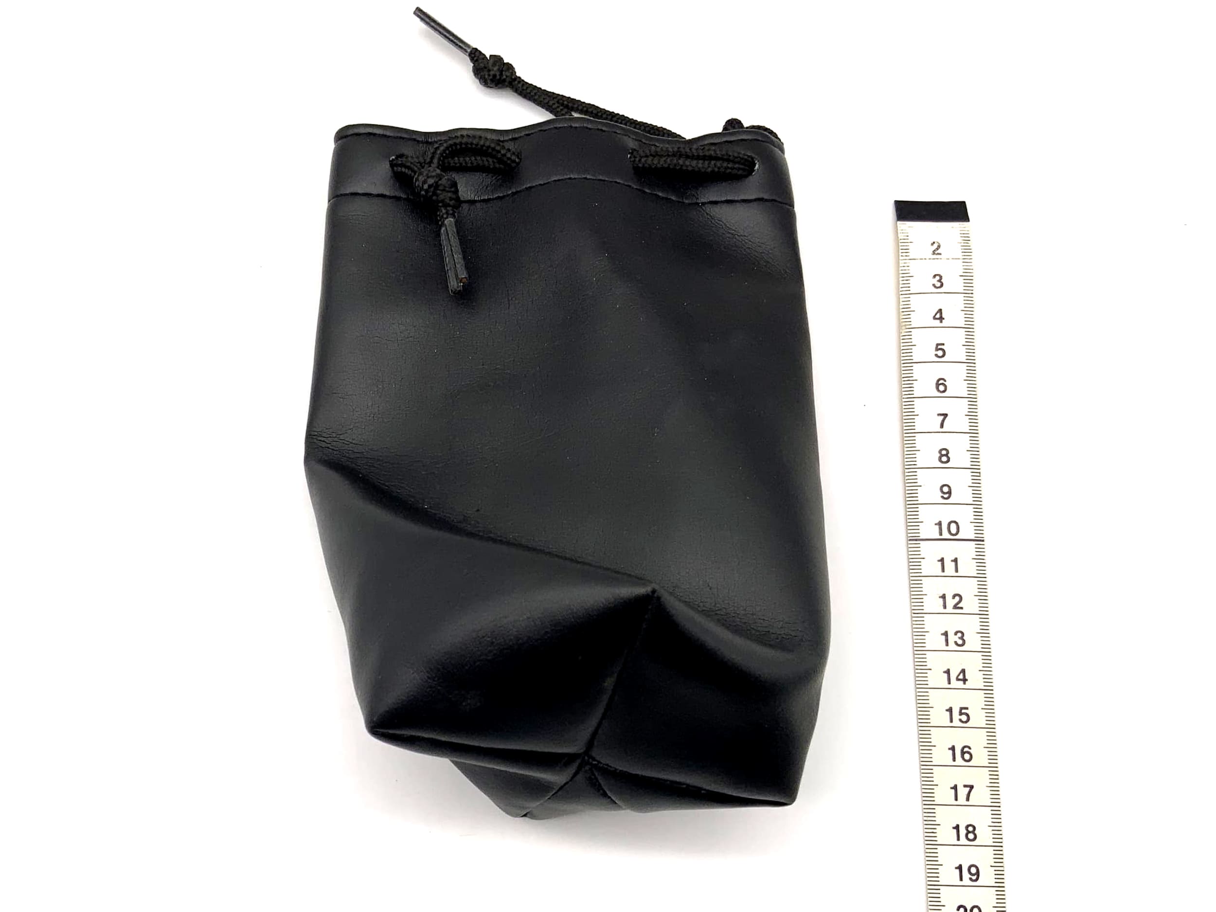 Köcher schwarz ca.17x8cm Leder Objektivbeutel universell Lens Case