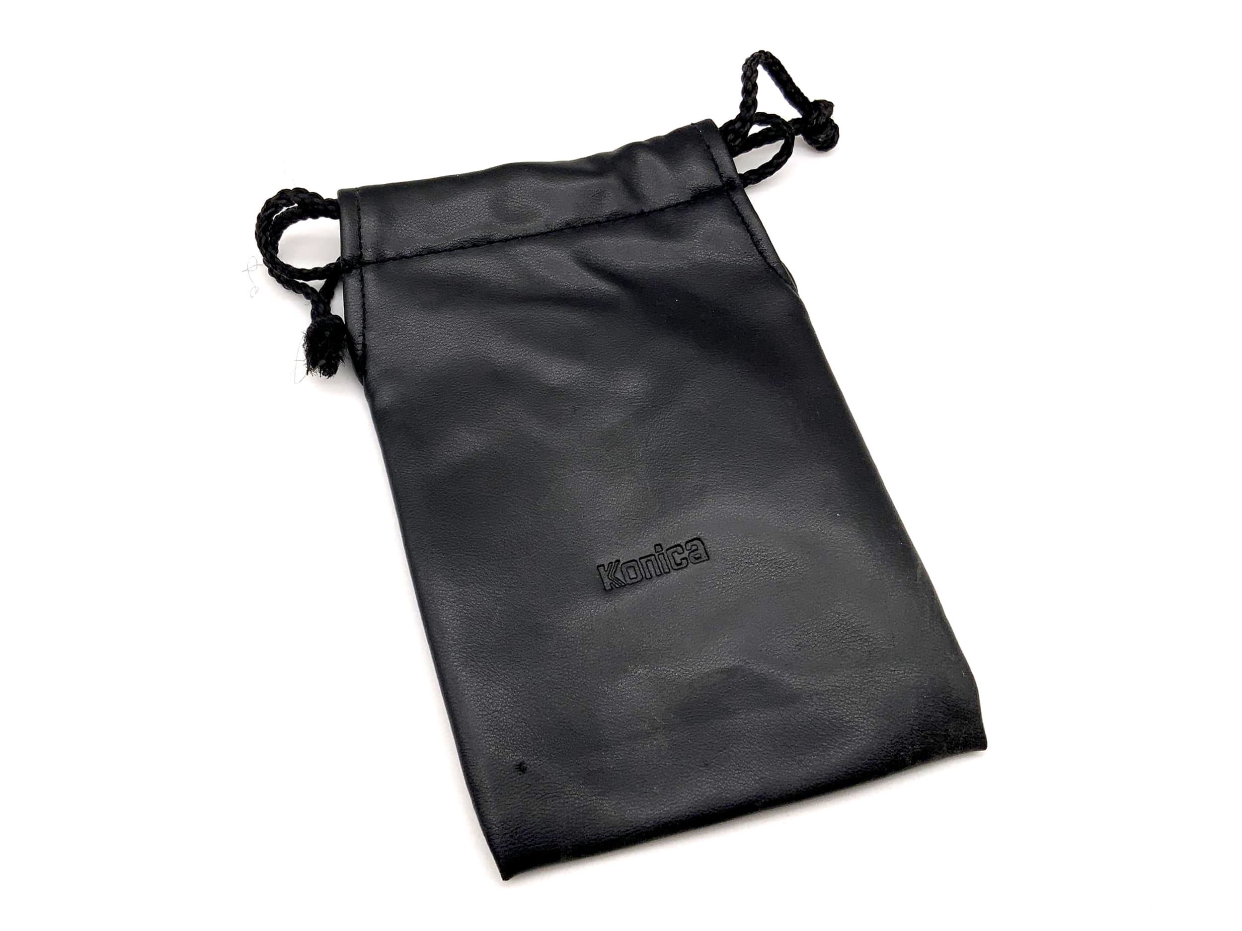 Konica Köcher schwarz ca.16cm Objektivbeutel universell Lens Case