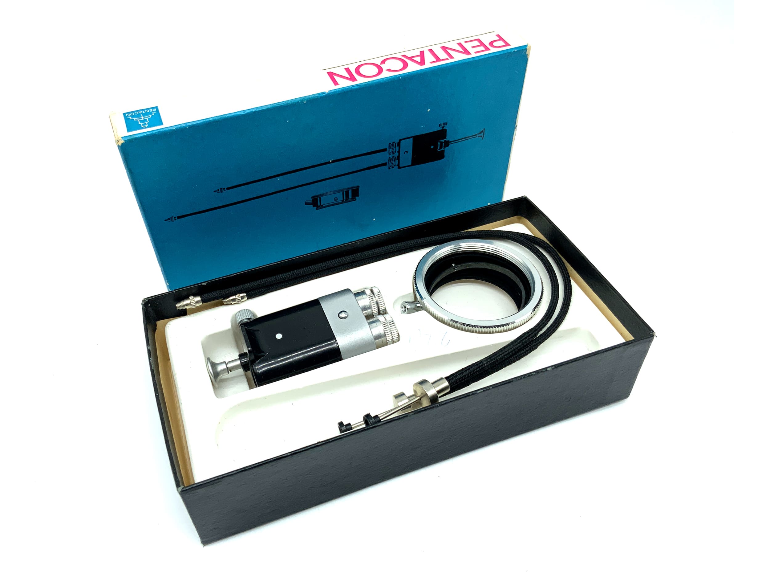 Pentacon 12750/12710 Doppel-Drahtauslöser ca.25cm mit Feststeller und M42 KW