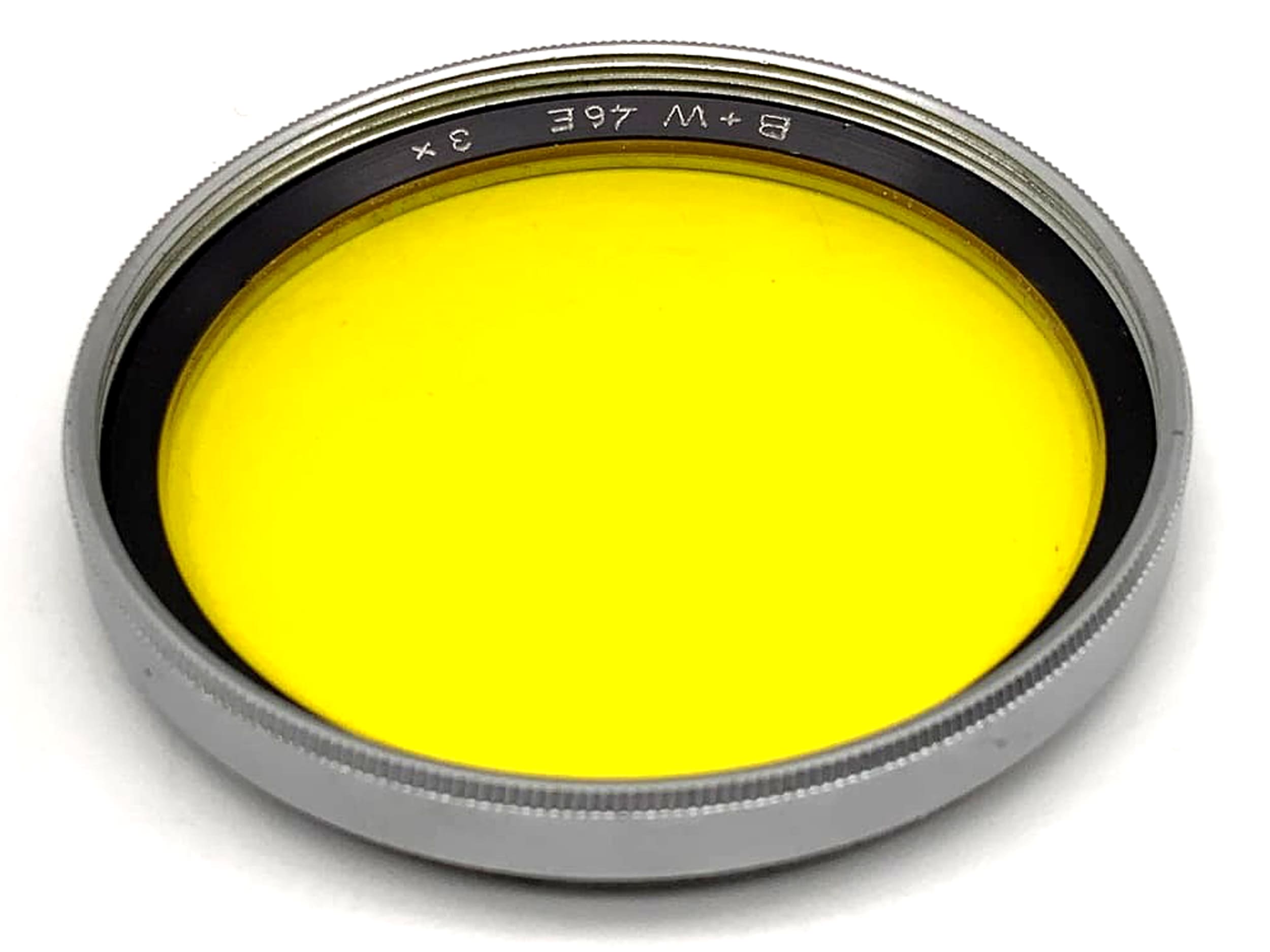 B+W Farbfilter 3x gelb yellow Gelbfilter Filter 46mm Filtergewinde M46