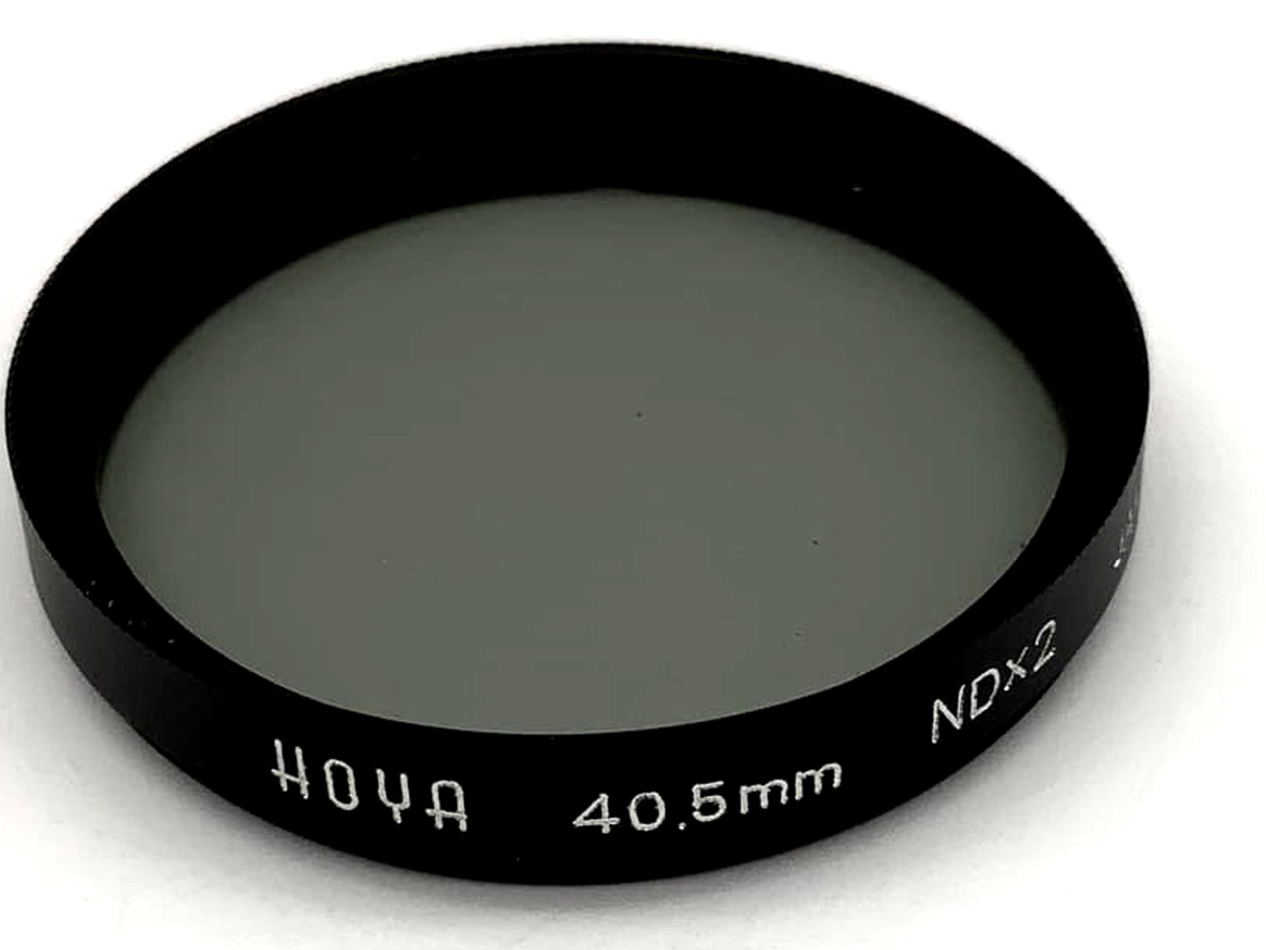Hoya Graufilter ND x2 Filter 40,5mm Kreisförmig Filtergewinde M40