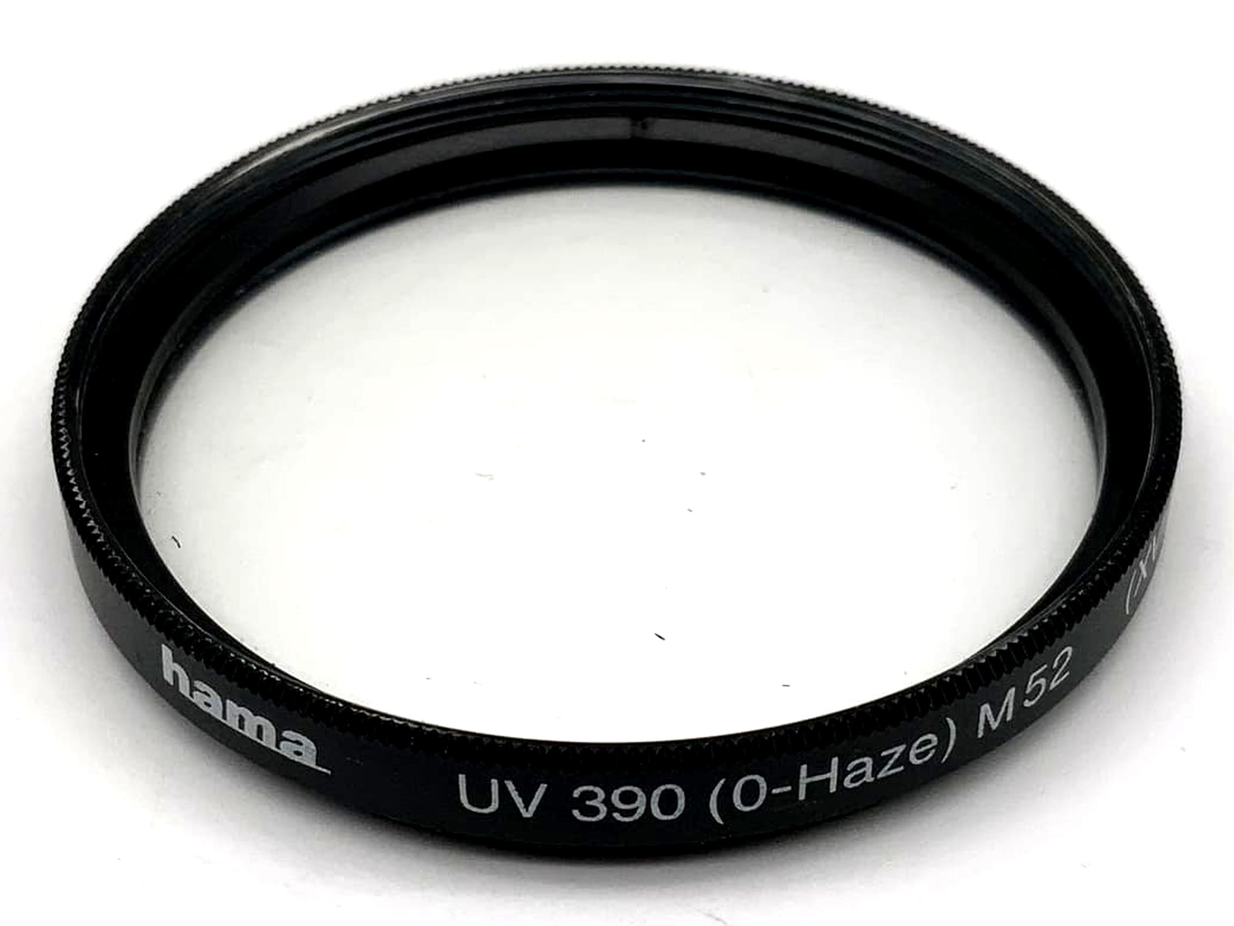 Hama UV 390 (0-Haze) (XVII) Filter 52mm Kreisförmig Filtergewinde M52