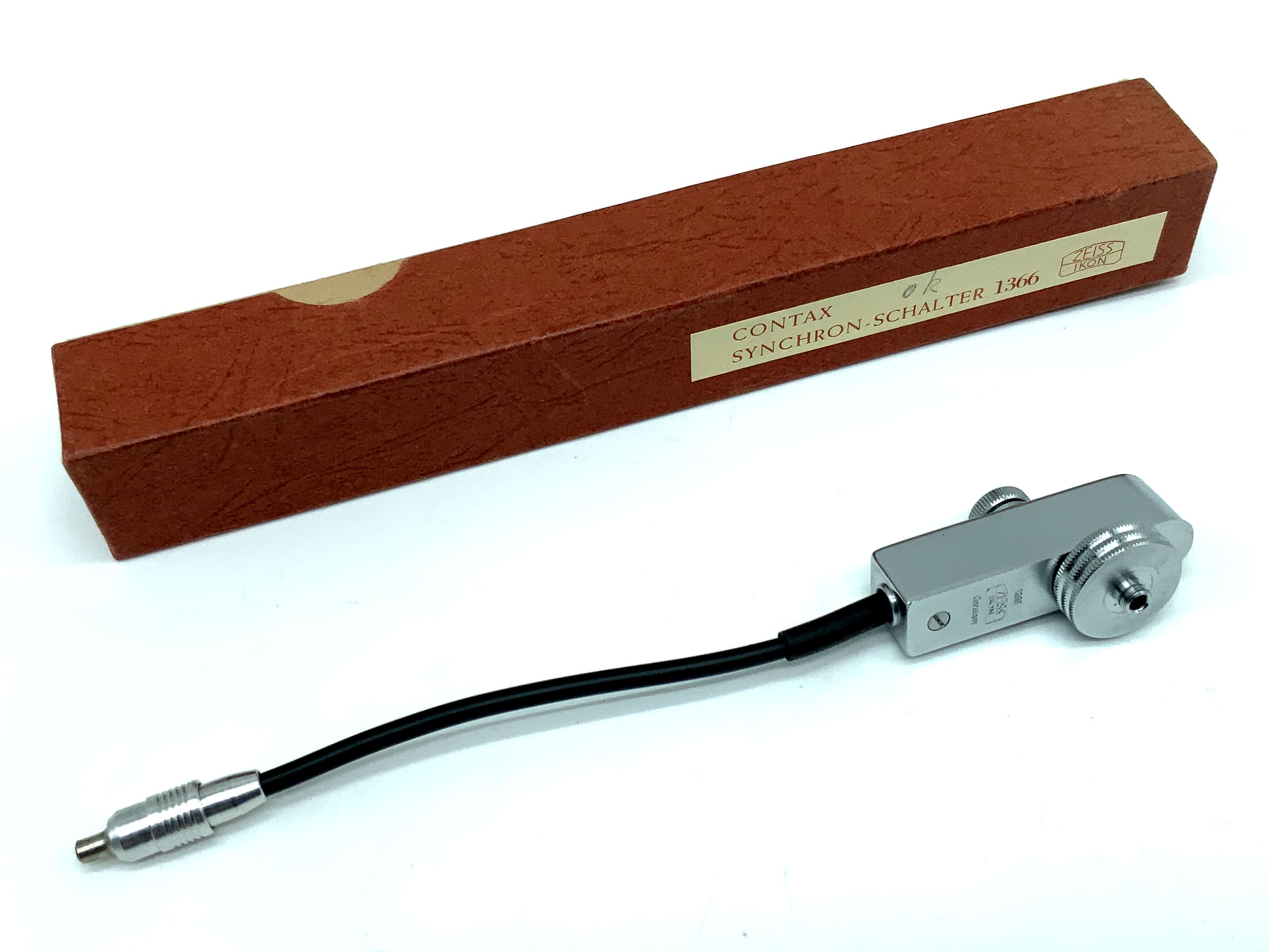 Zeiss Ikon 1366 Contax Synchron-Schalter Sync Kabel in OVP