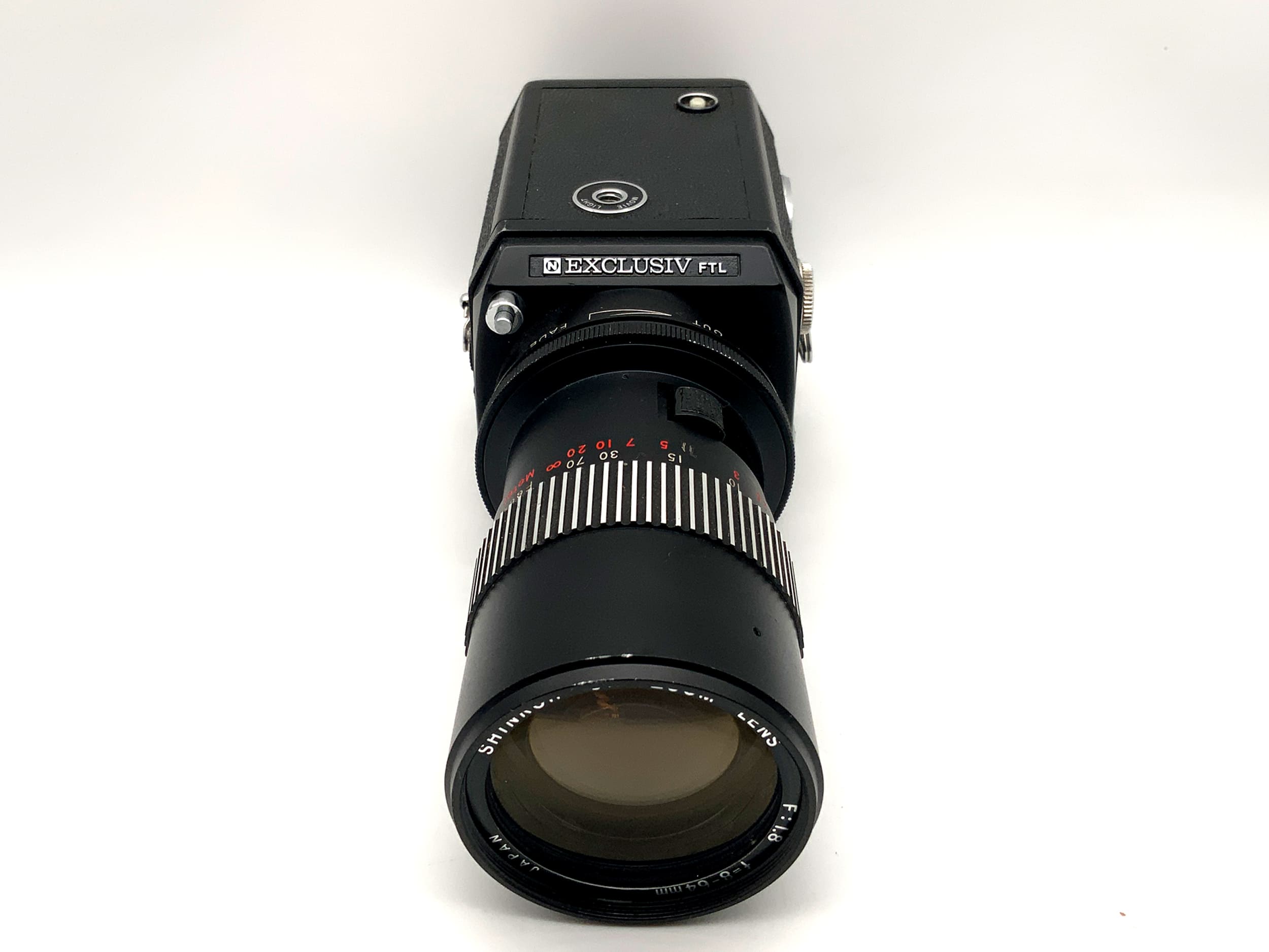 Nalcom Exclusiv FTL Synchro Zoom Filmkamera mit Shinkor 8x F:1.8 f=8-64 Super 8