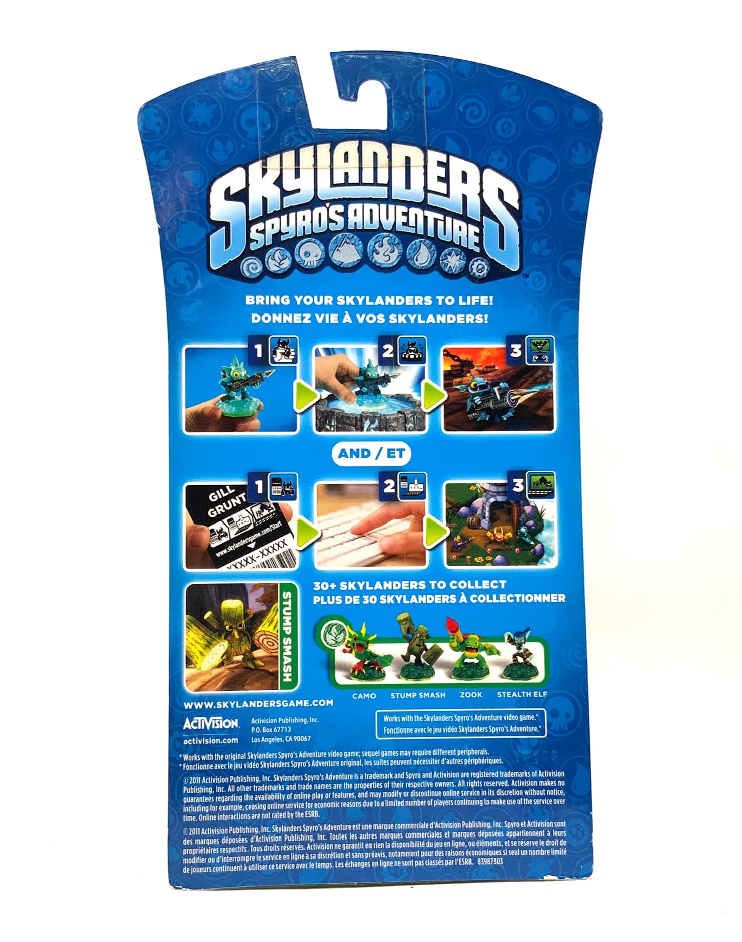 Skylanders Spyros Adventure Frito Lay Green Flocked Stump Smash in OVP