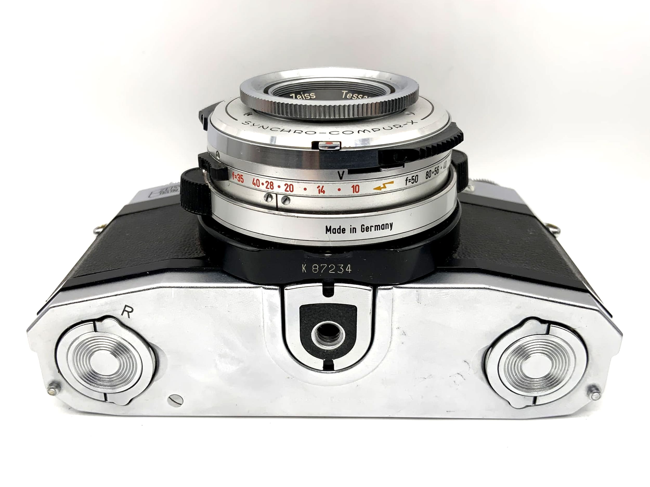 Zeiss Ikon Contaflex B 35mm SLR Tessar 2.8/50 Synchro Compur-X Body Beli defekt!