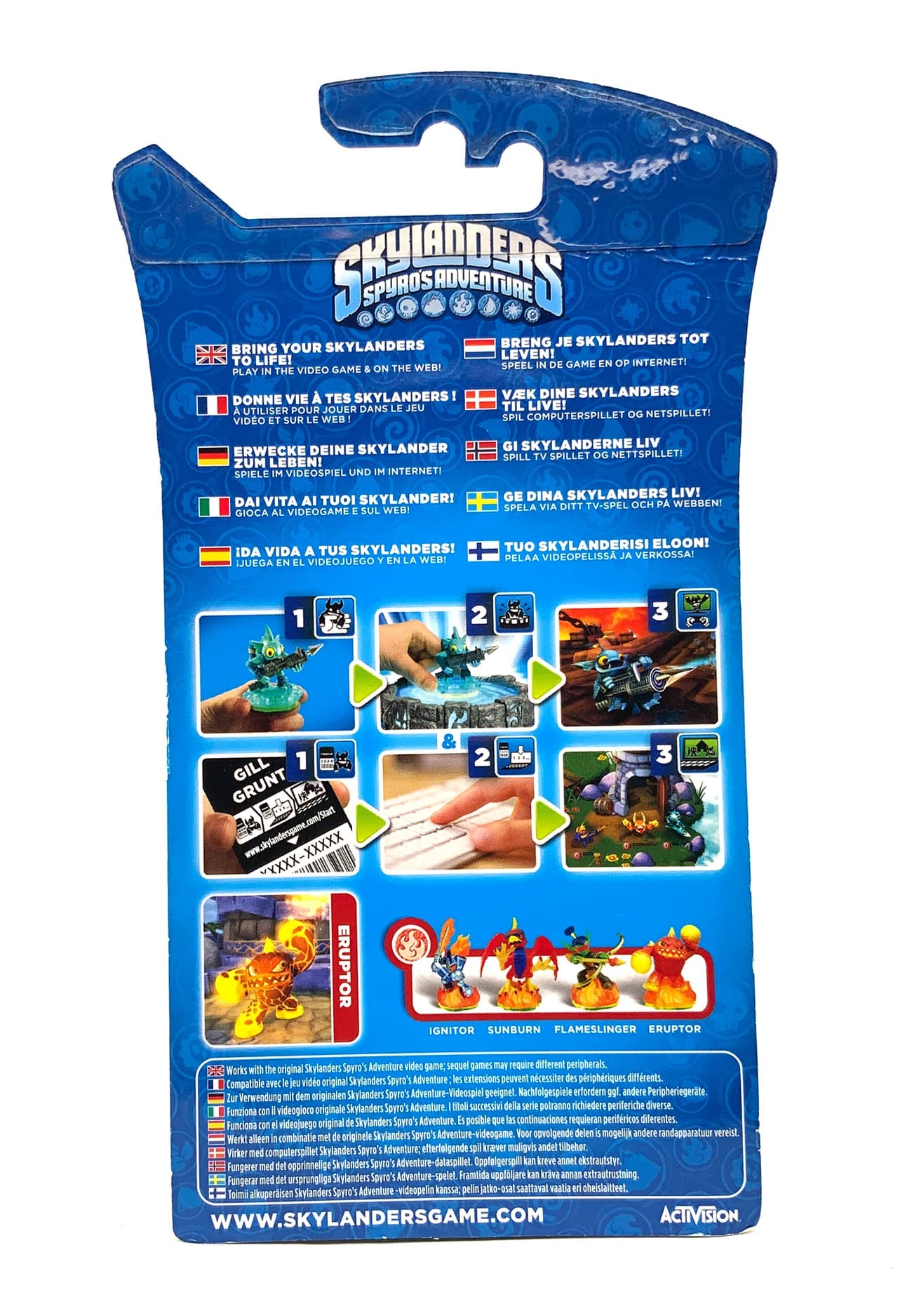 Skylanders Spyros Adventure Silver Eruptor Chase Variante in OVP